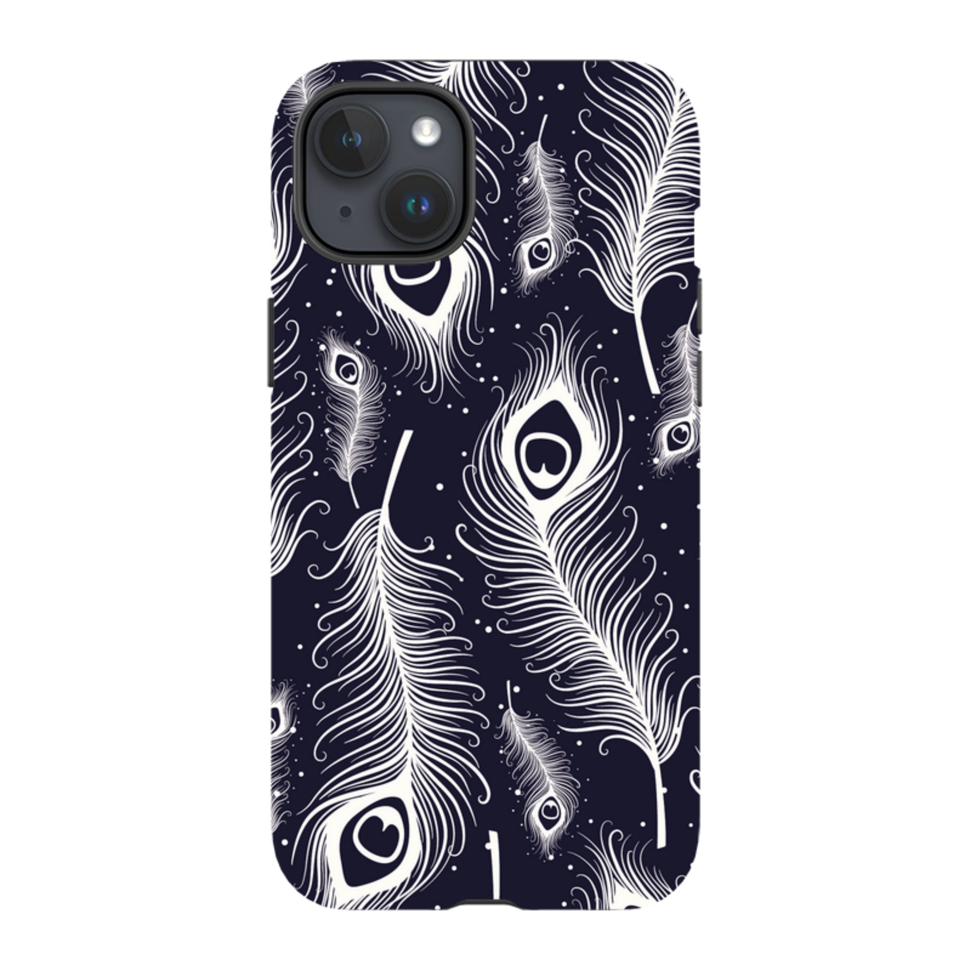 Feathers in Bloom — Apple iPhone Tough Case — Finnaij
