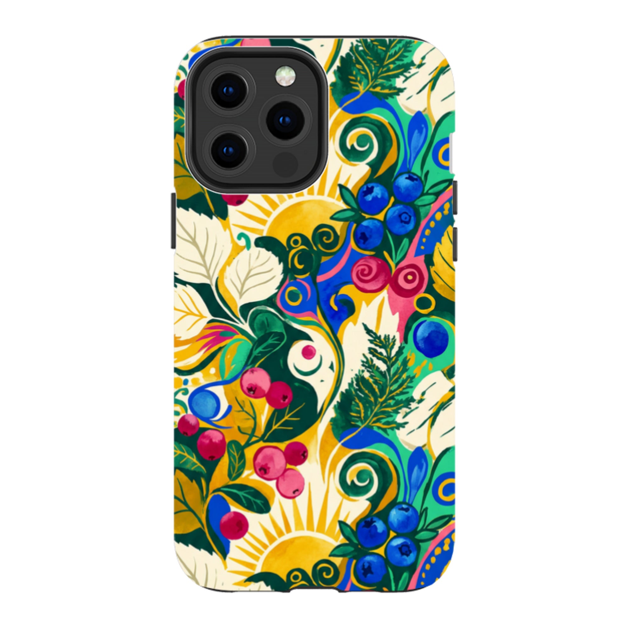 Berry Meadow Glow by Aino Kallio — Apple iPhone Tough Case — Finnaij