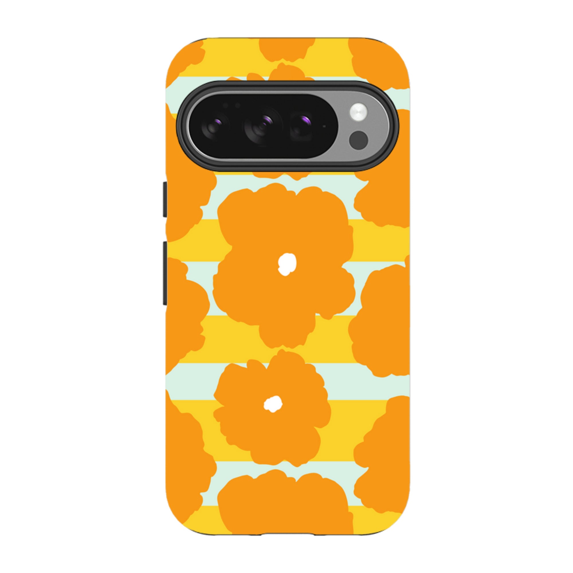 Bold Floral Orange — Google Tough Case — Finnaij