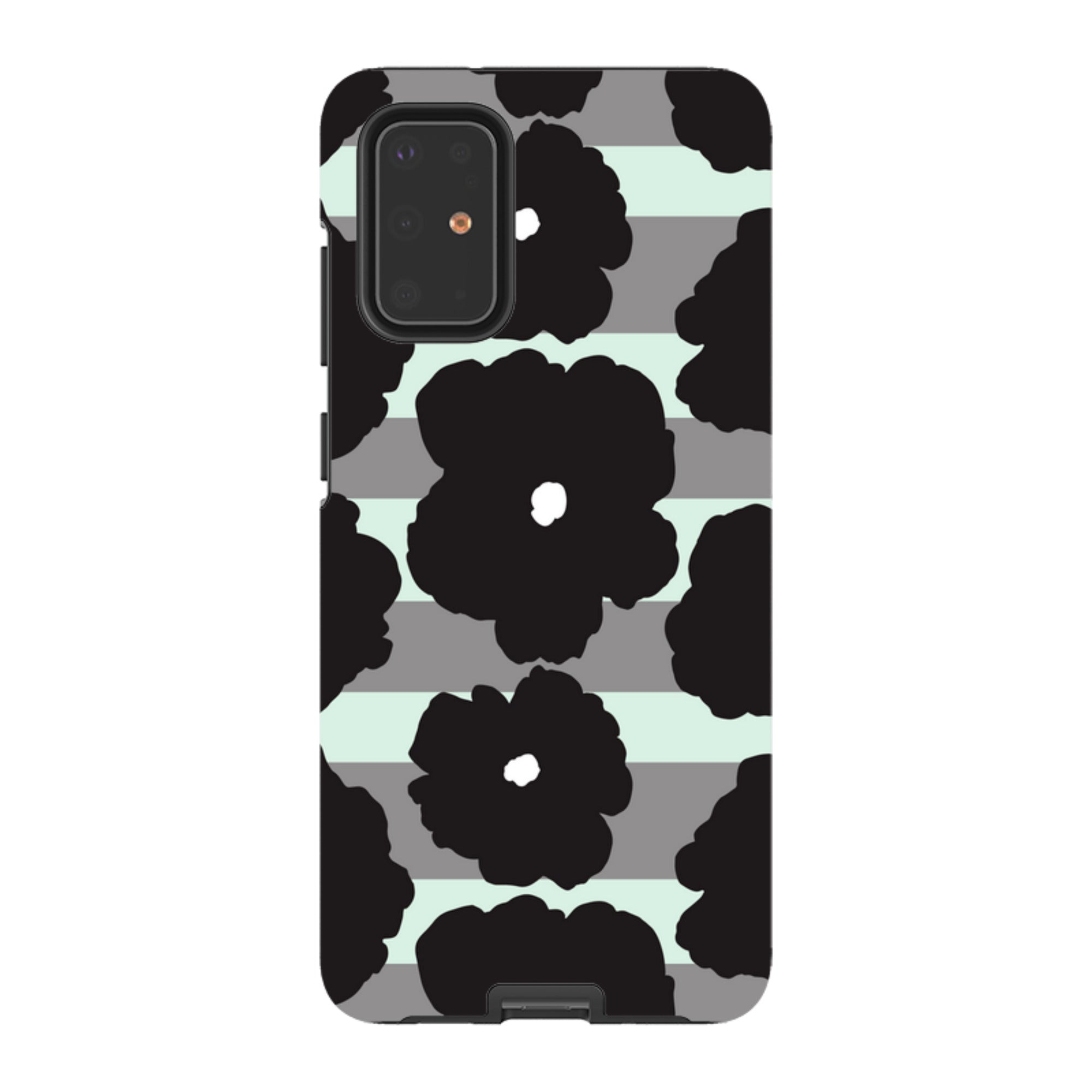 Bold Floral Black - Samsung Tough Case