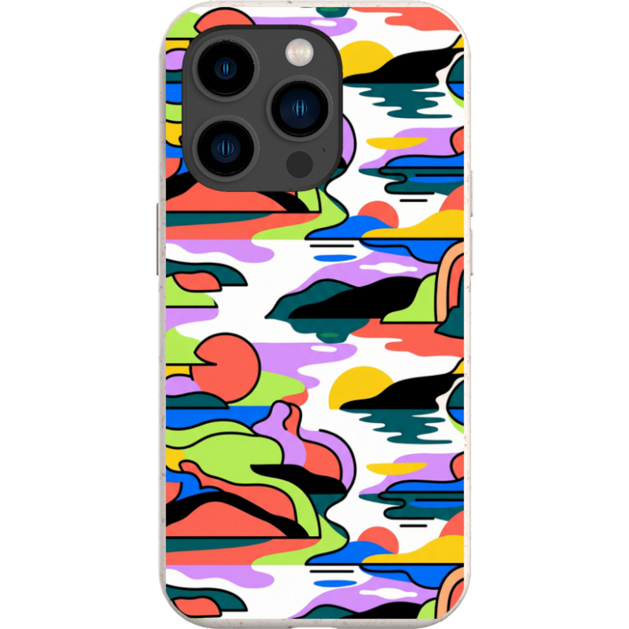 Archipelago Color Motion by Salla Niemi — iPhone 14 Pro iPhone Bio-degradable Case — Finnaij