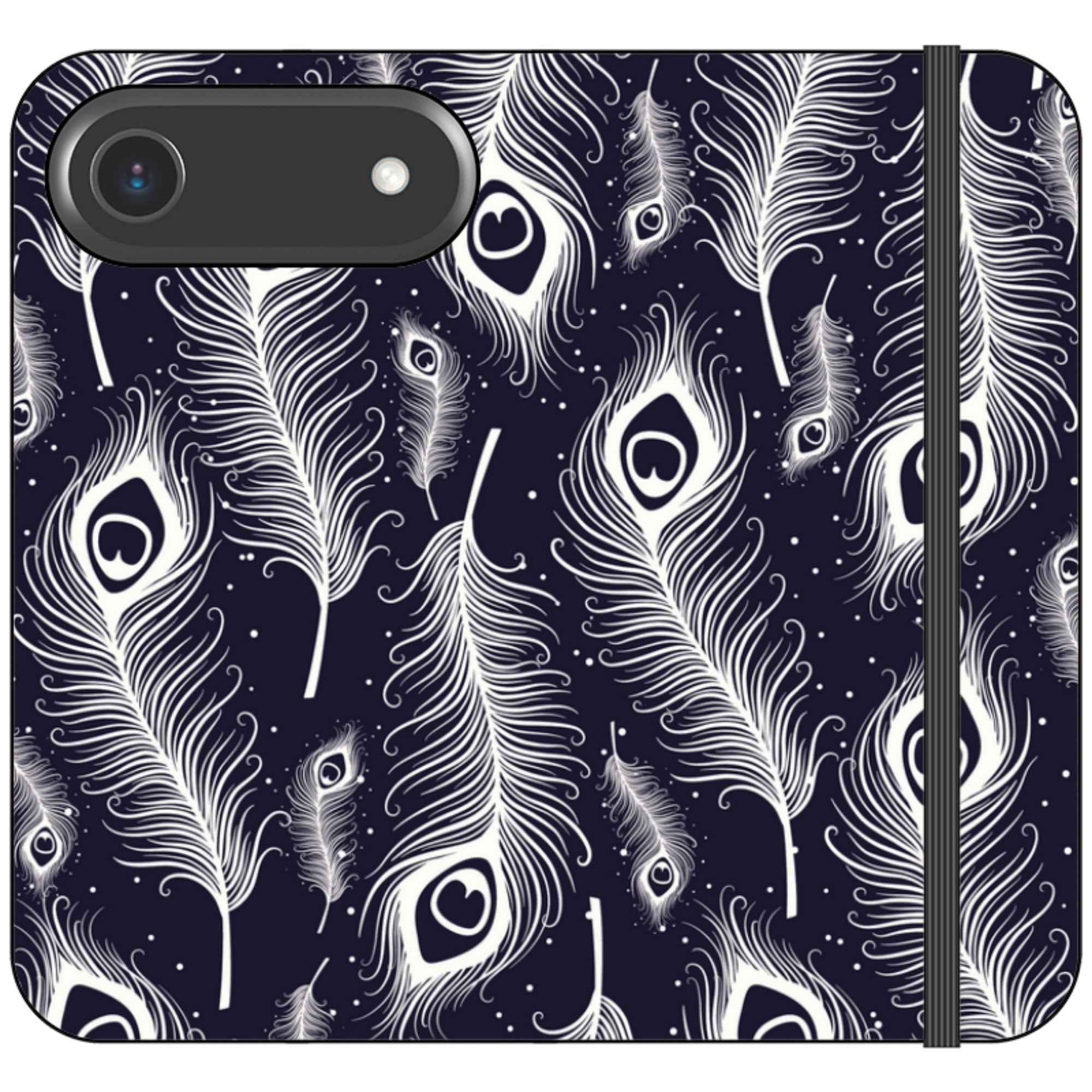 Feathers in Bloom Vegan Leather — iPhone 17 Air Wallet Case — Finnaij