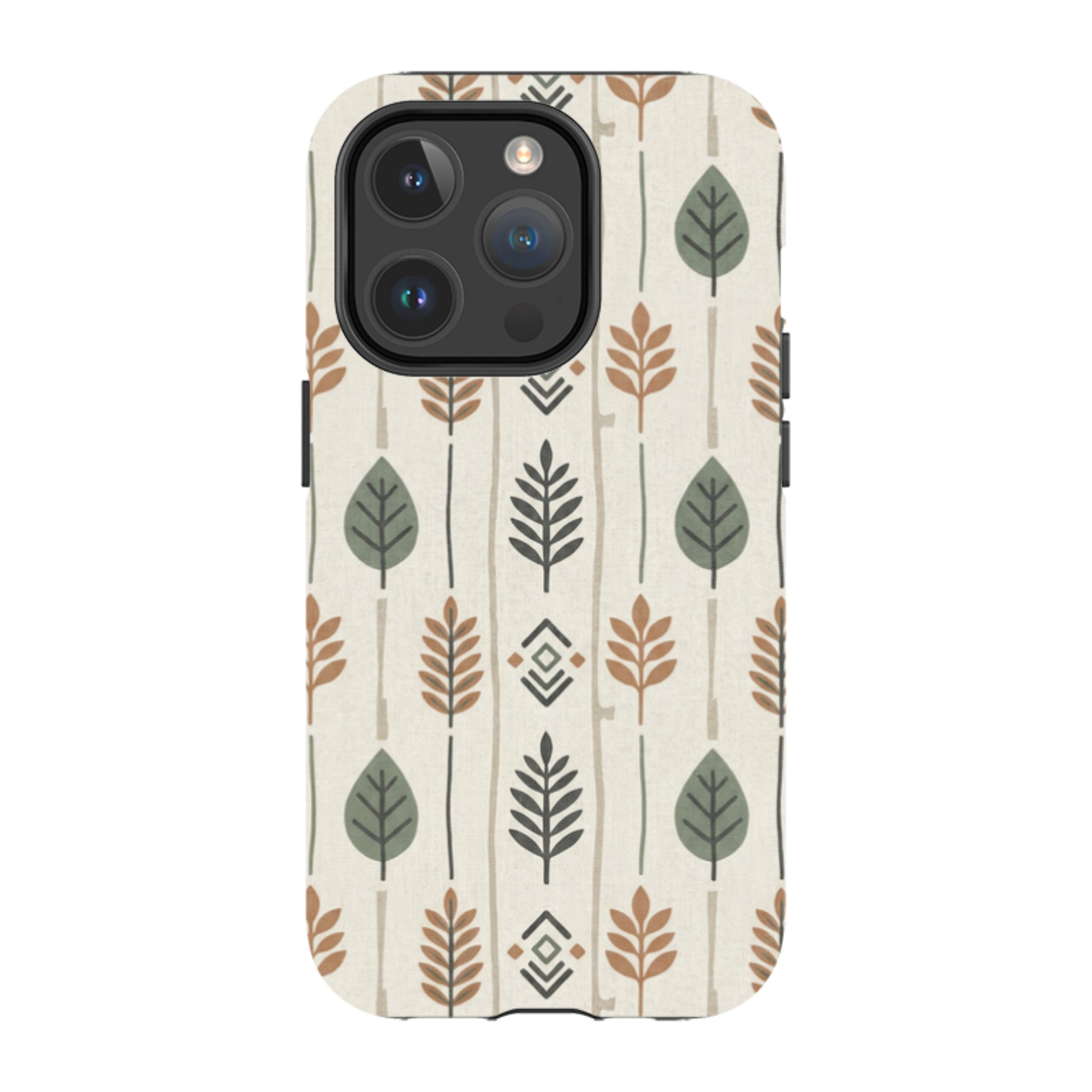 Birch and Linen Pattern by Elsi Vaarala — iPhone 14 Pro Magsafe Tough Case — Finnaij