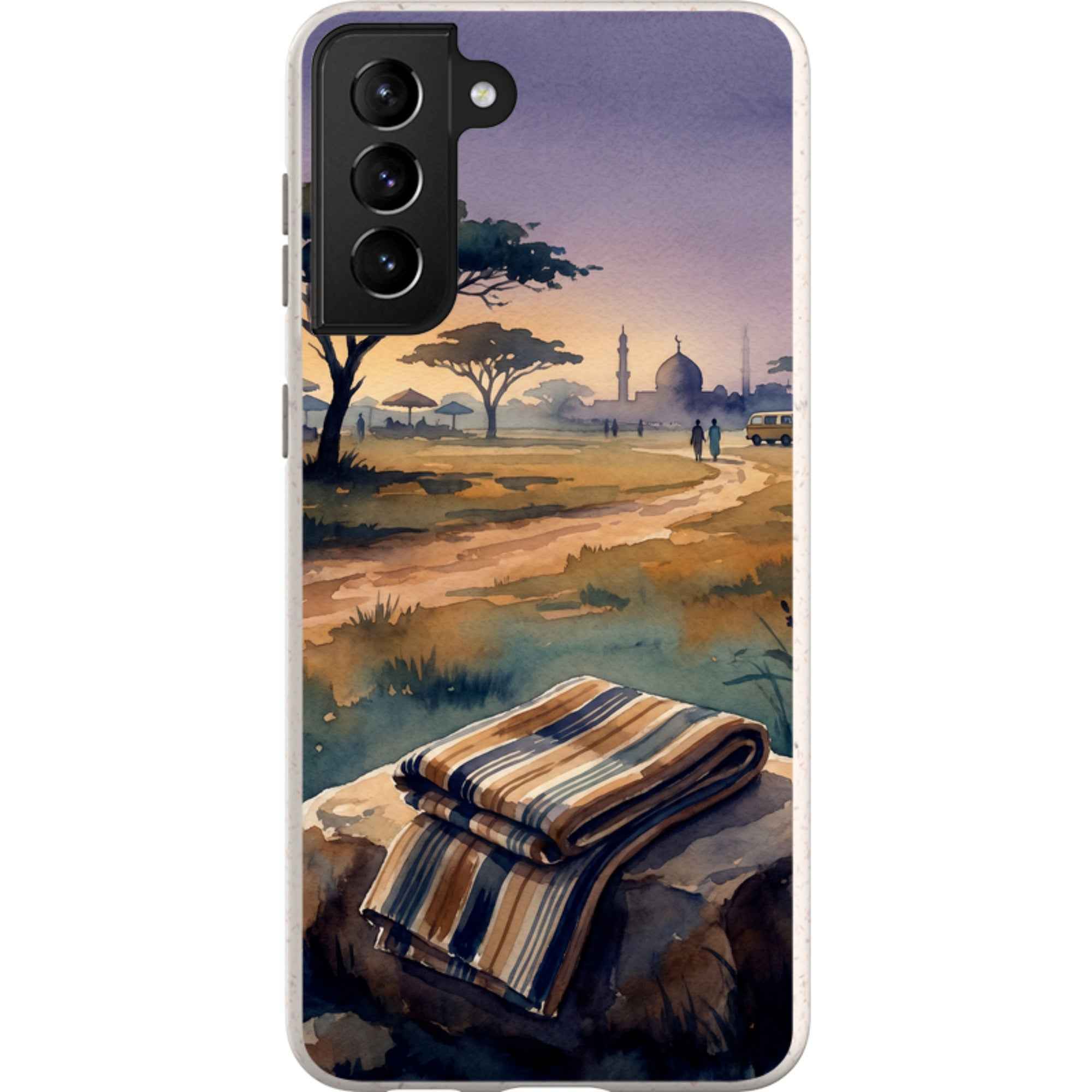 Aso-Oke Accent in the Landscape by Tobi Akinyemi - Samsung Galaxy Bio-degradable Case