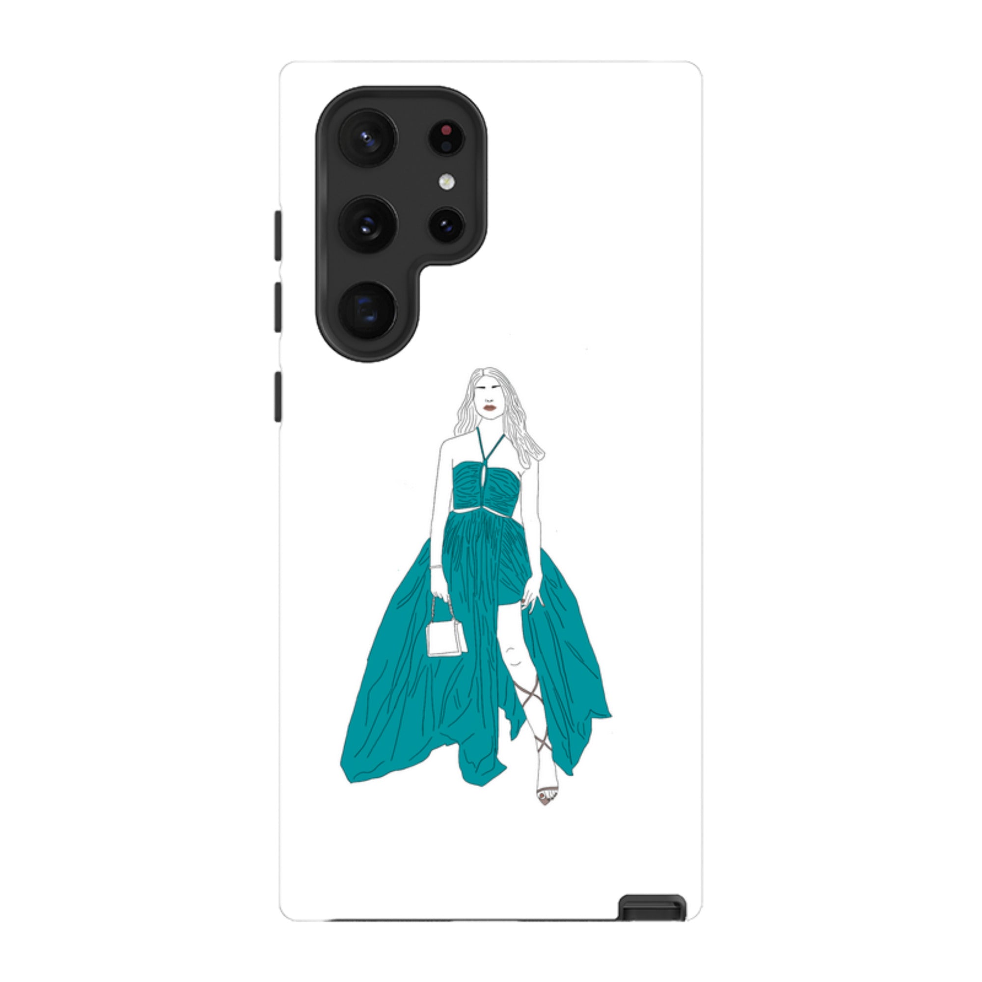 Blue Dress by Keagan Haight — Samsung Galaxy Tough Case — Finnaij