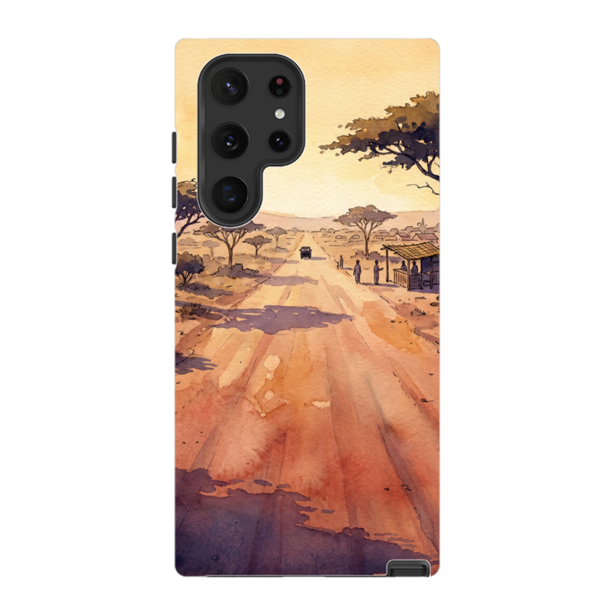 Laterite Road Golden Hour by Tobi Akinyemi - Samsung Tough Case