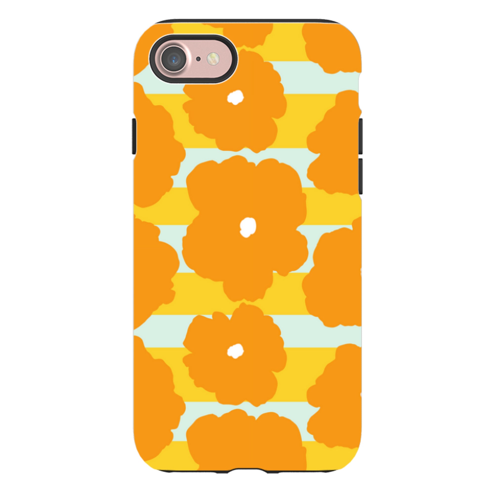 Bold Floral Orange - iPhone Tough Case