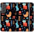 Nordic Ornament Black Vegan Leather — S22 Wallet Case — Finnaij