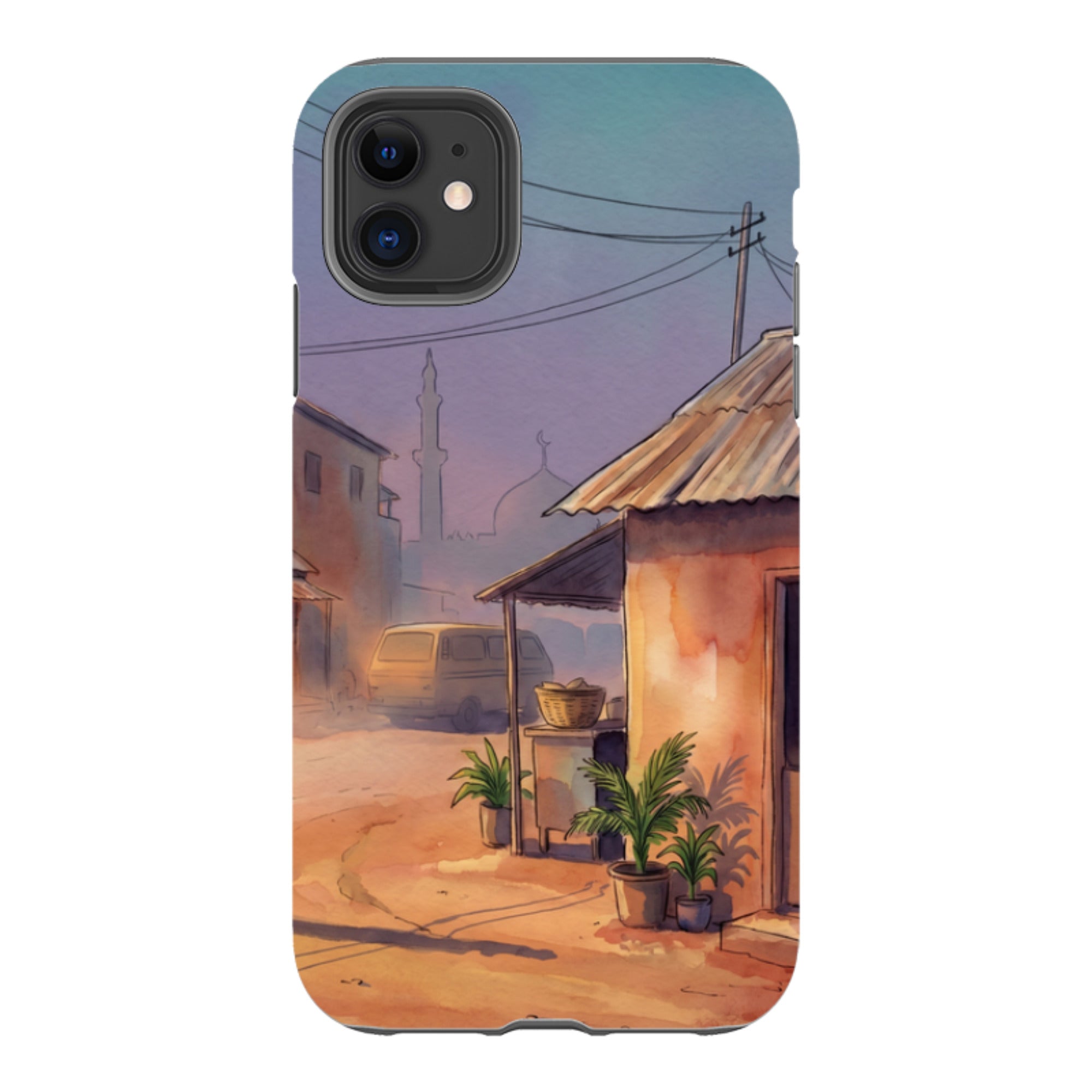 City Edge Quiet Street by Tobi Akinyemi - iPhone Tough Case