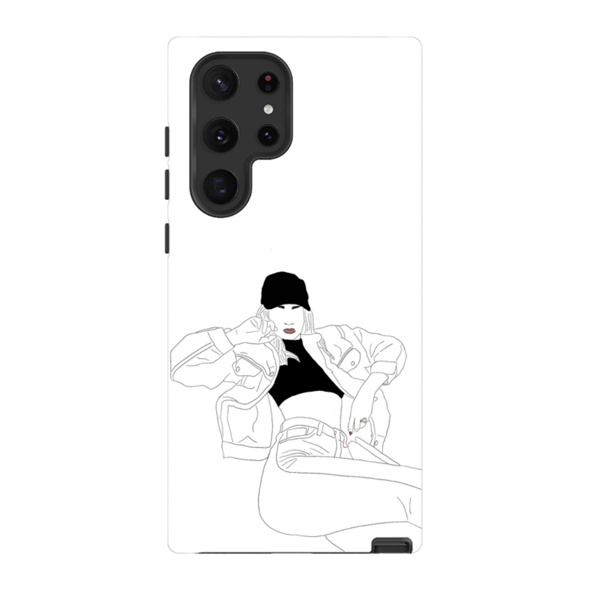 Black Cap by Keagan Haight — Samsung Galaxy Tough Case — Finnaij
