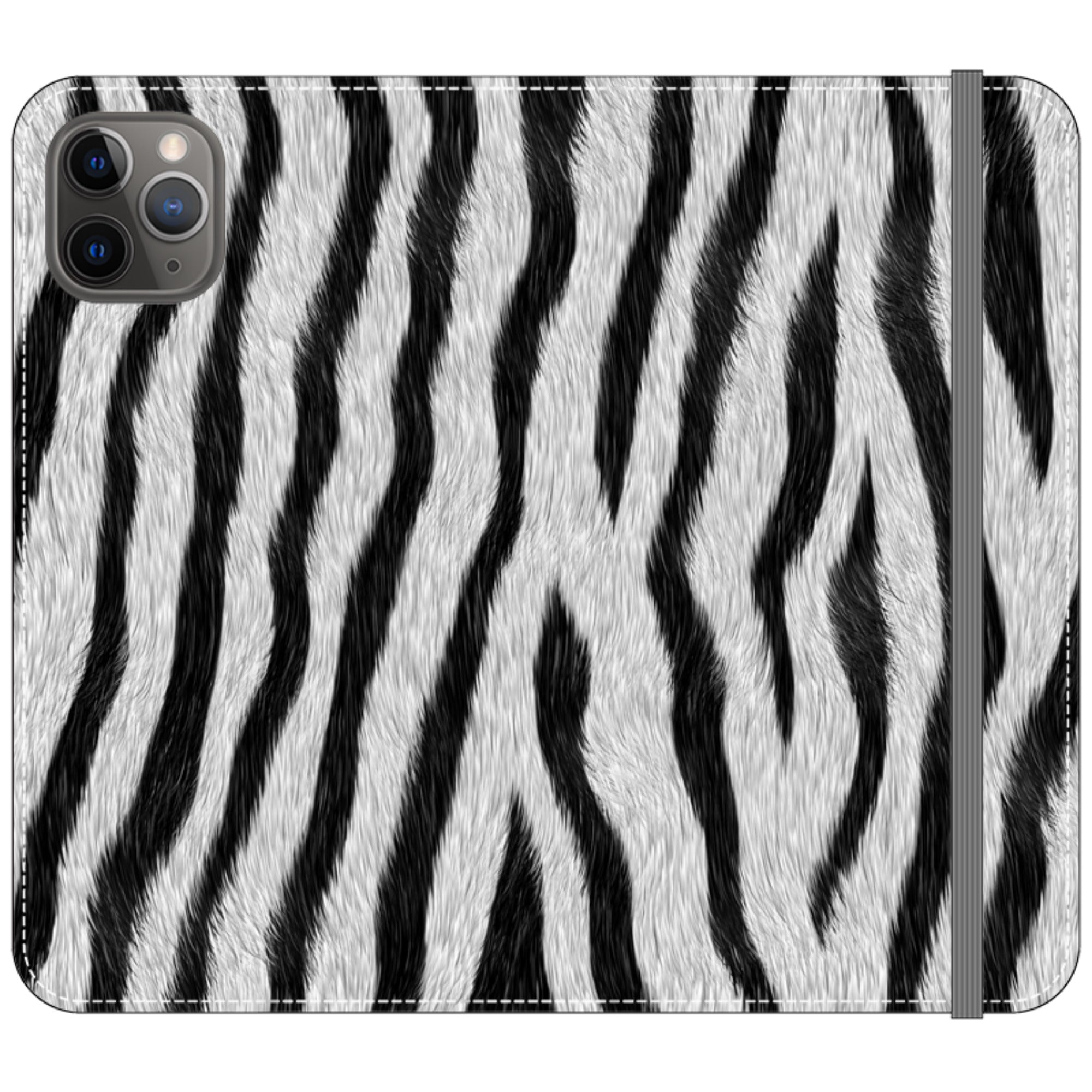 Zebra Groove - Folio Wallet Case - Finnaij