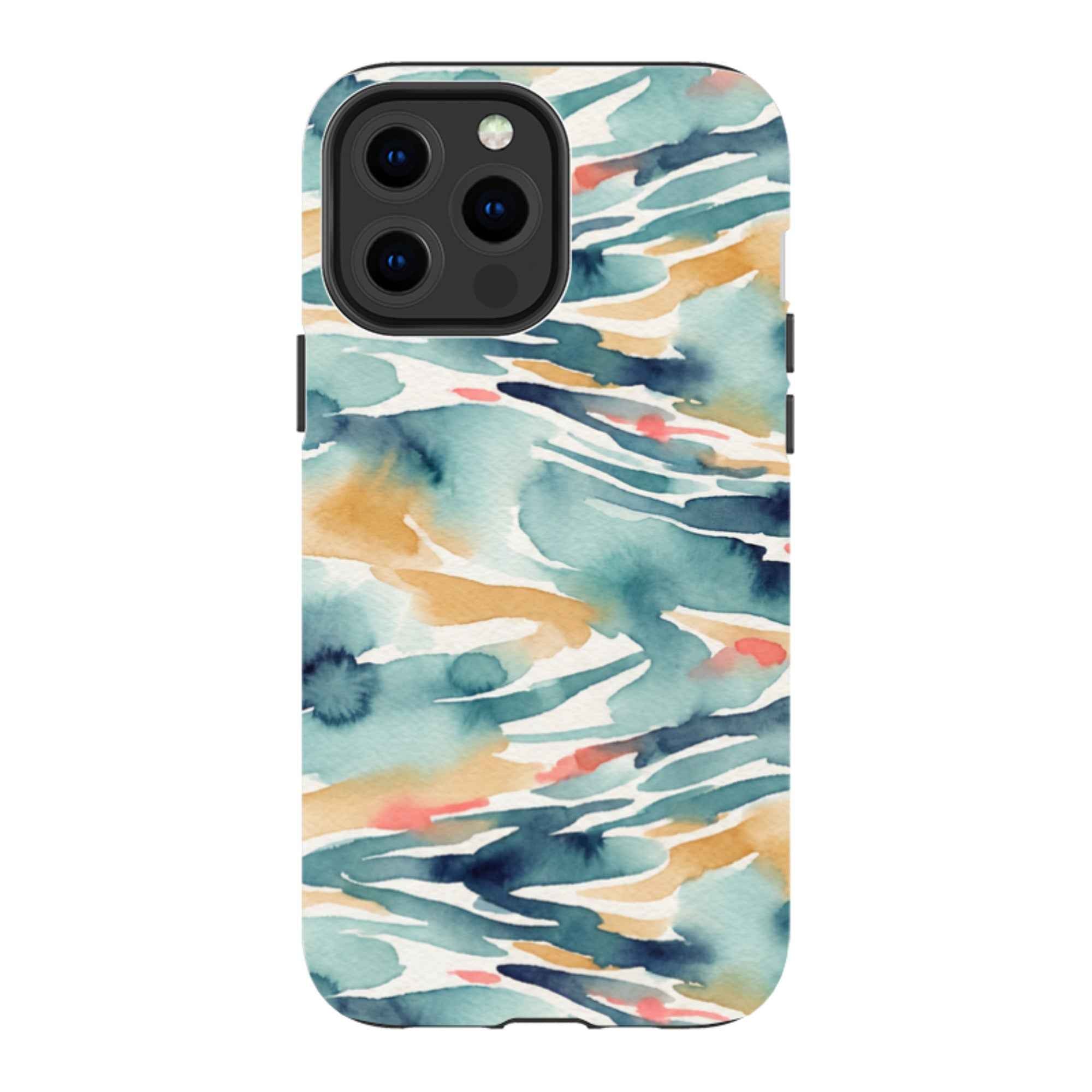 River Reflection Pattern Crop by Tobi Akinyemi - iPhone Tough Case