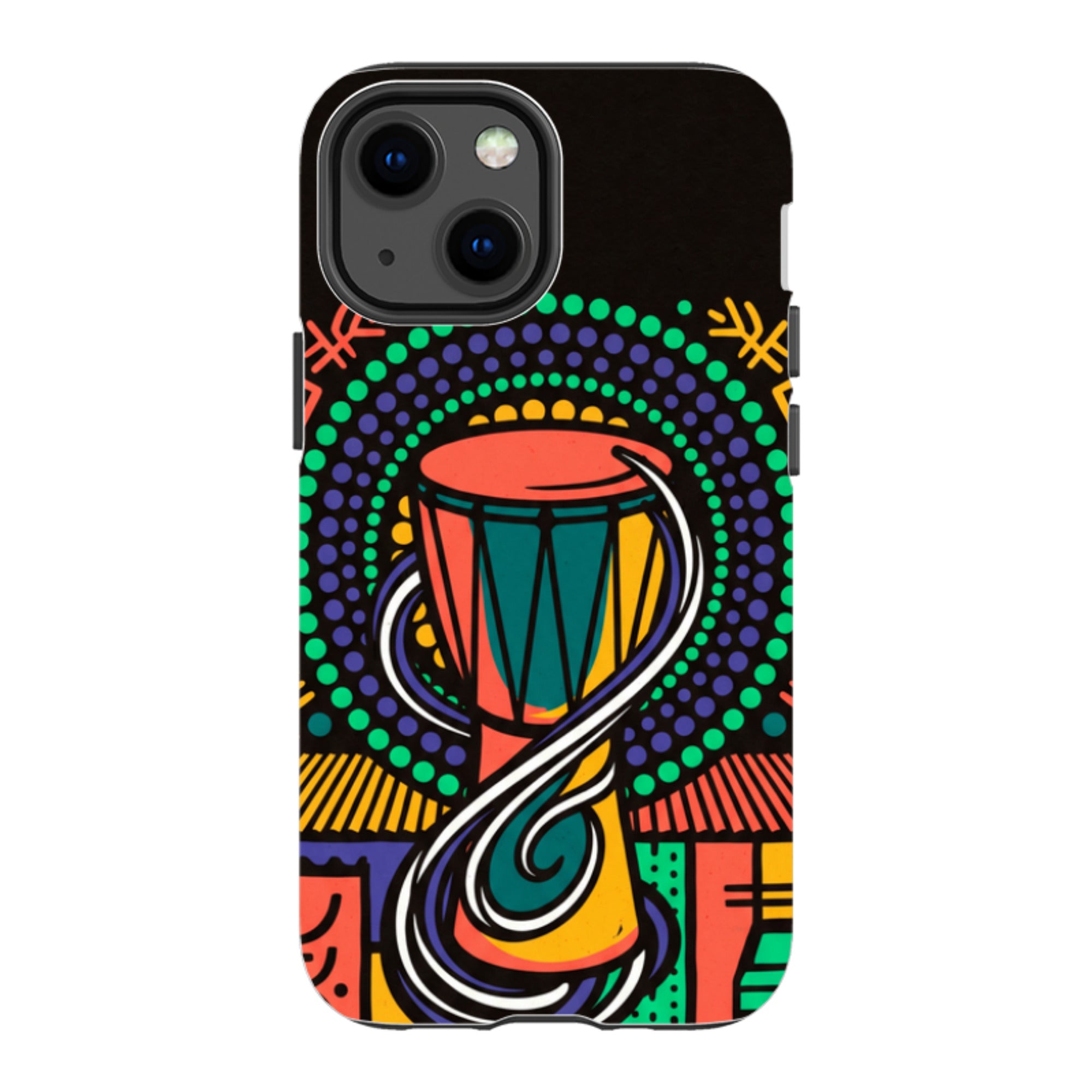 Talking Drum Halo by Ada Okoye - iPhone Tough Case