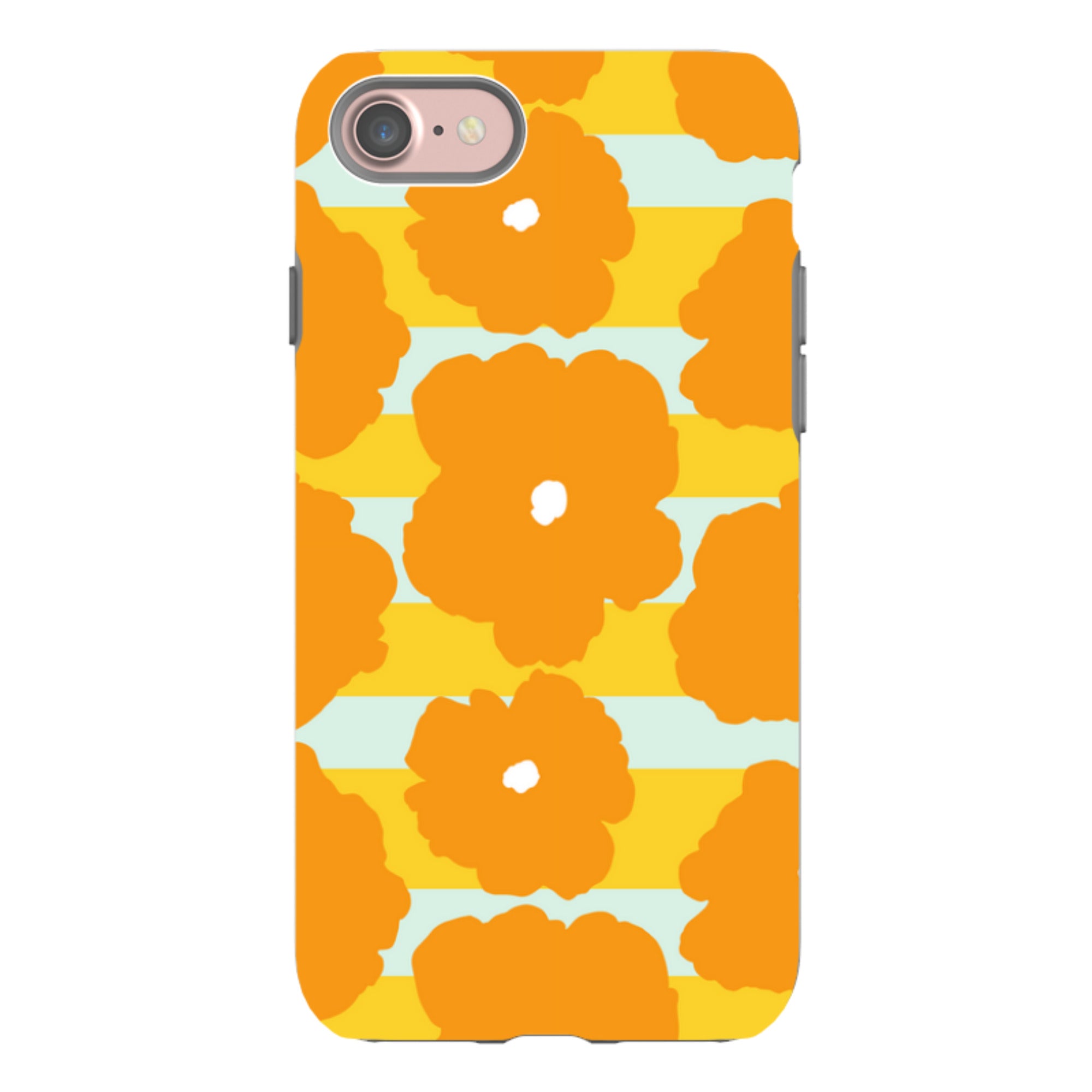 Bold Floral Orange — Apple iPhone Tough Case — Finnaij