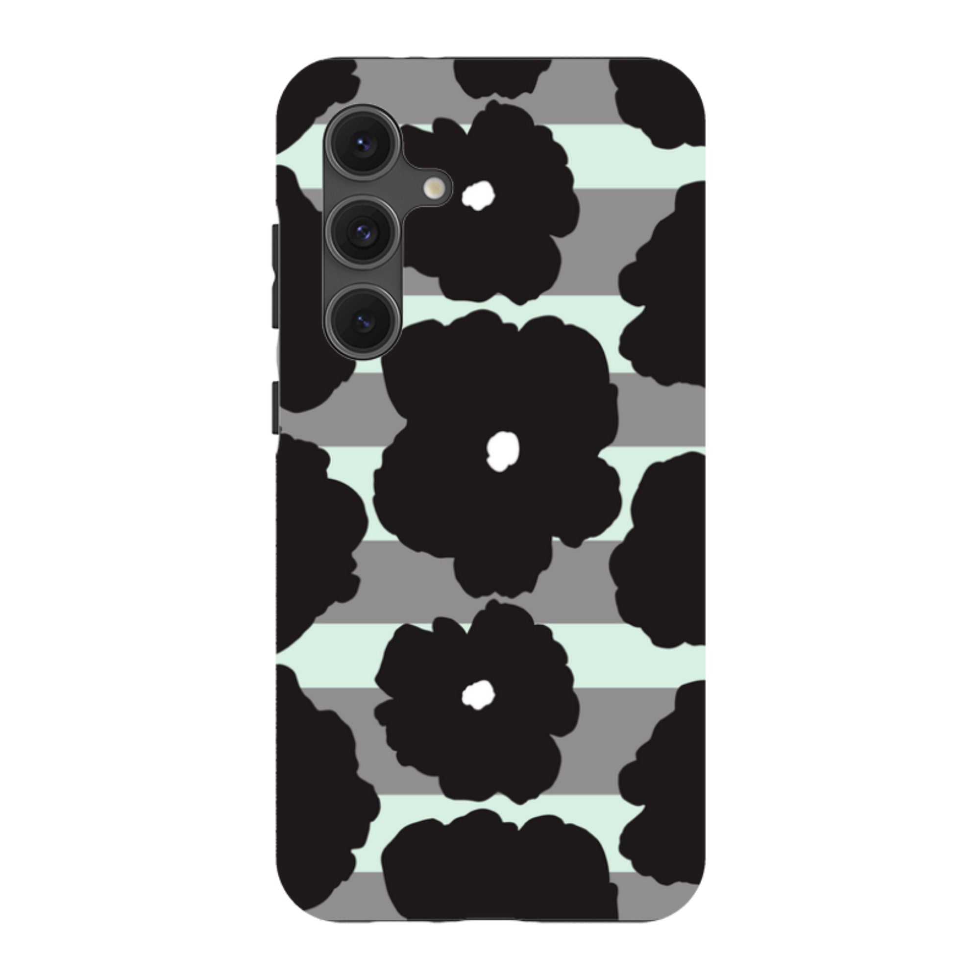 Bold Floral Black — Tough Case for Samsung Galaxy — Finnaij