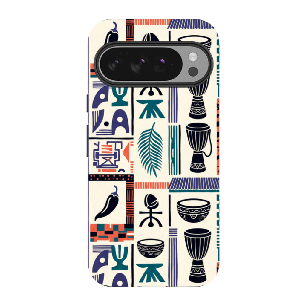 Market Day Icons by Ada Okoye Tough Case for Google Pixel — Finnaij