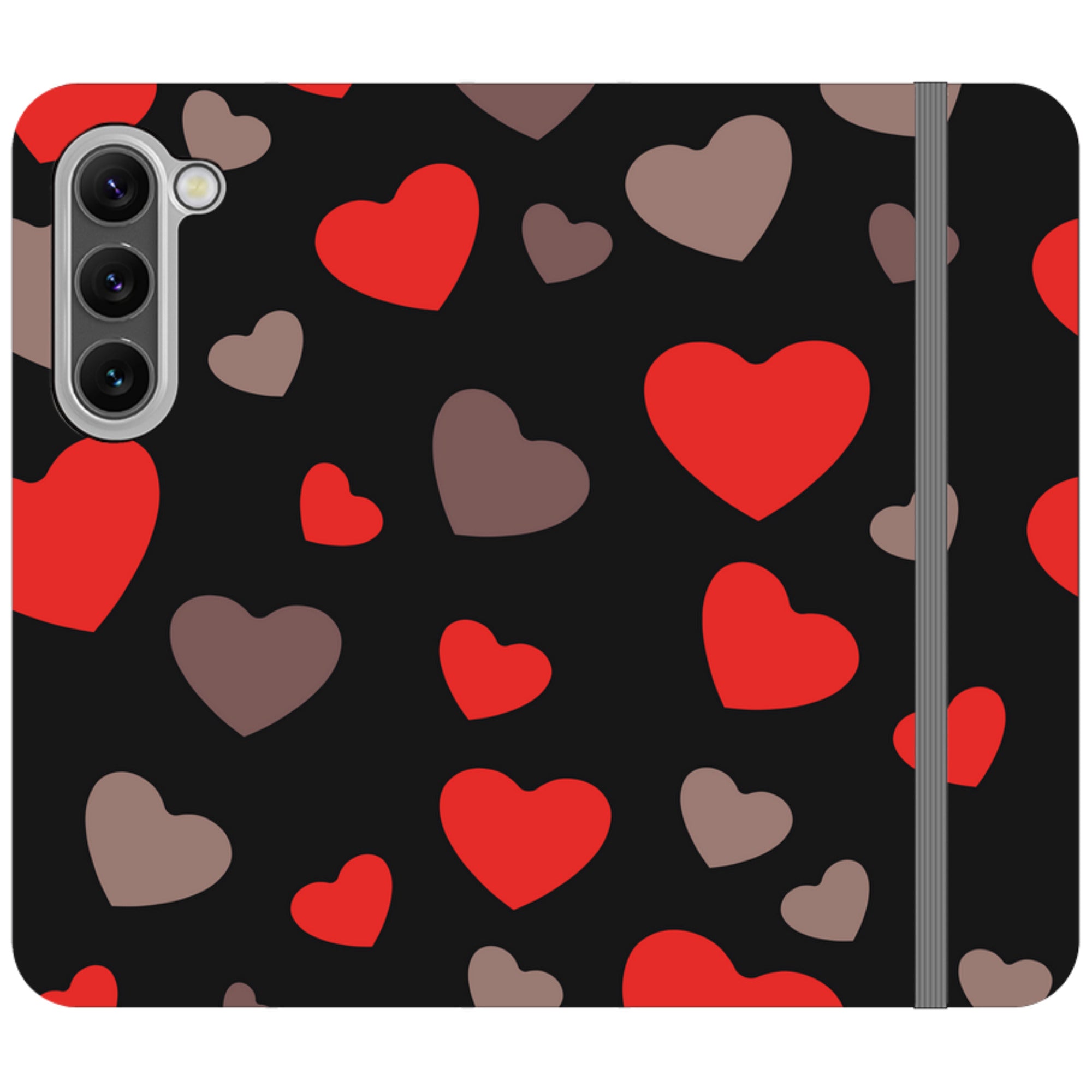 Red Hearts — Folio Wallet Case — Finnaij