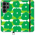 Bold Floral Green — Apple Vegan Leather Folio Wallet Case — Finnaij