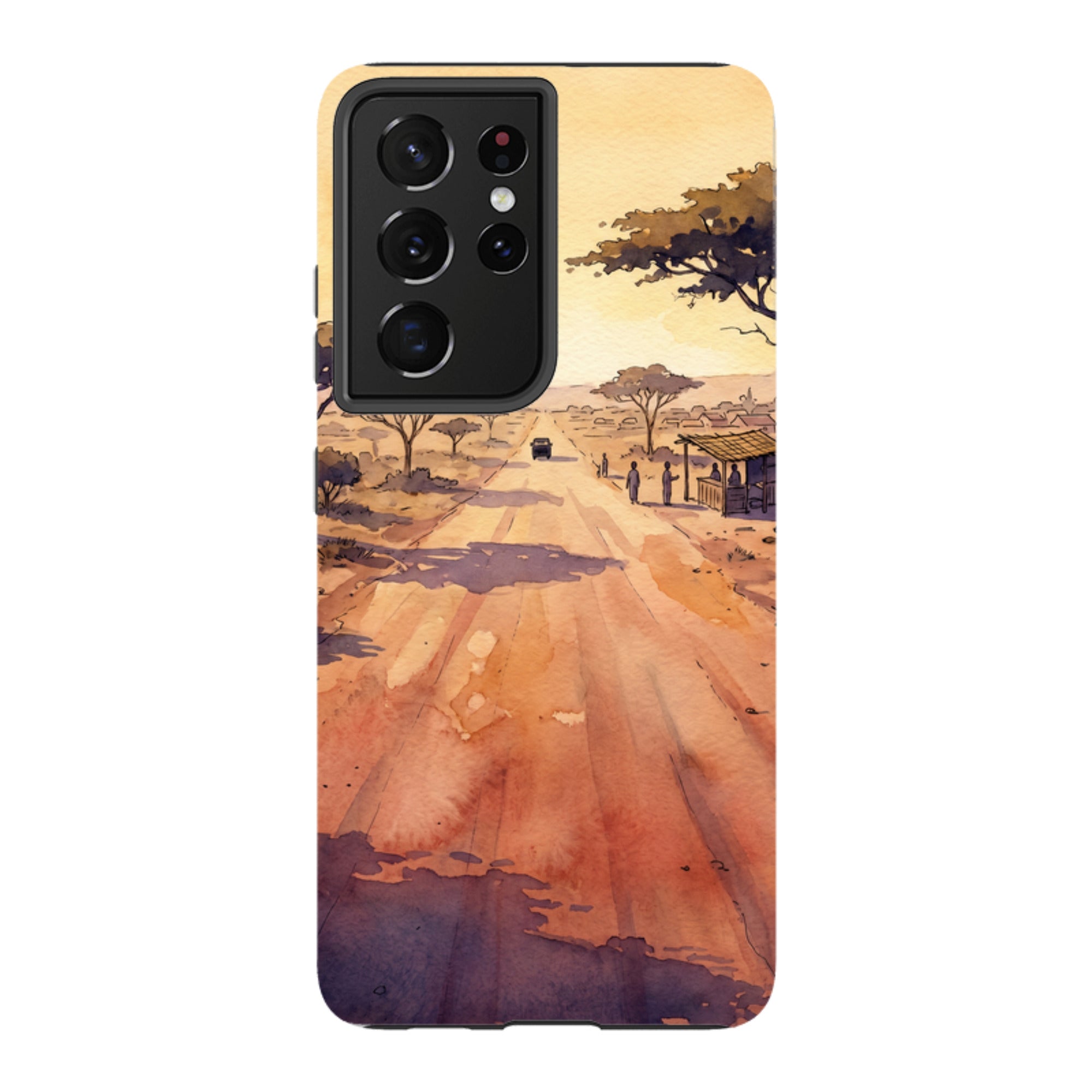 Laterite Road Golden Hour by Tobi Akinyemi - Samsung Tough Case