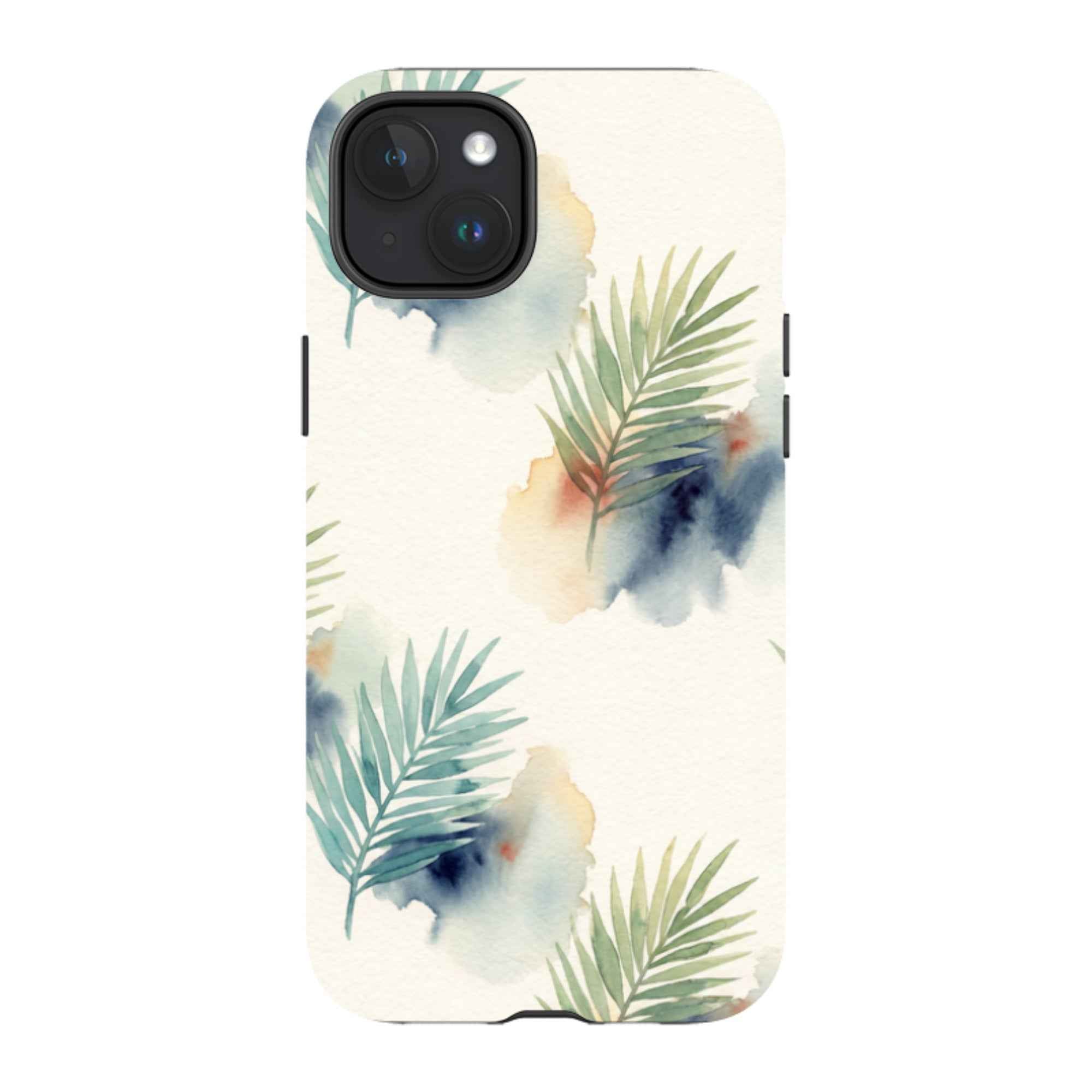 Palm Frond Breeze Pattern by Tobi Akinyemi - iPhone MagSafe Tough Case