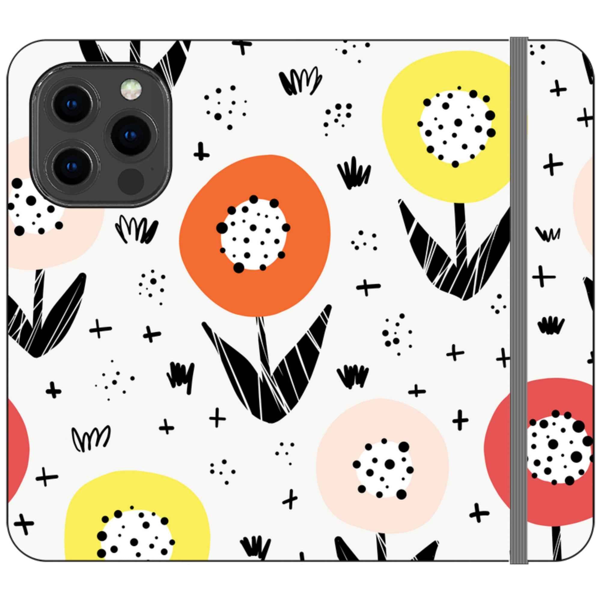 Botanical Doodle — iPhone 13 Pro Wallet Case — Finnaij