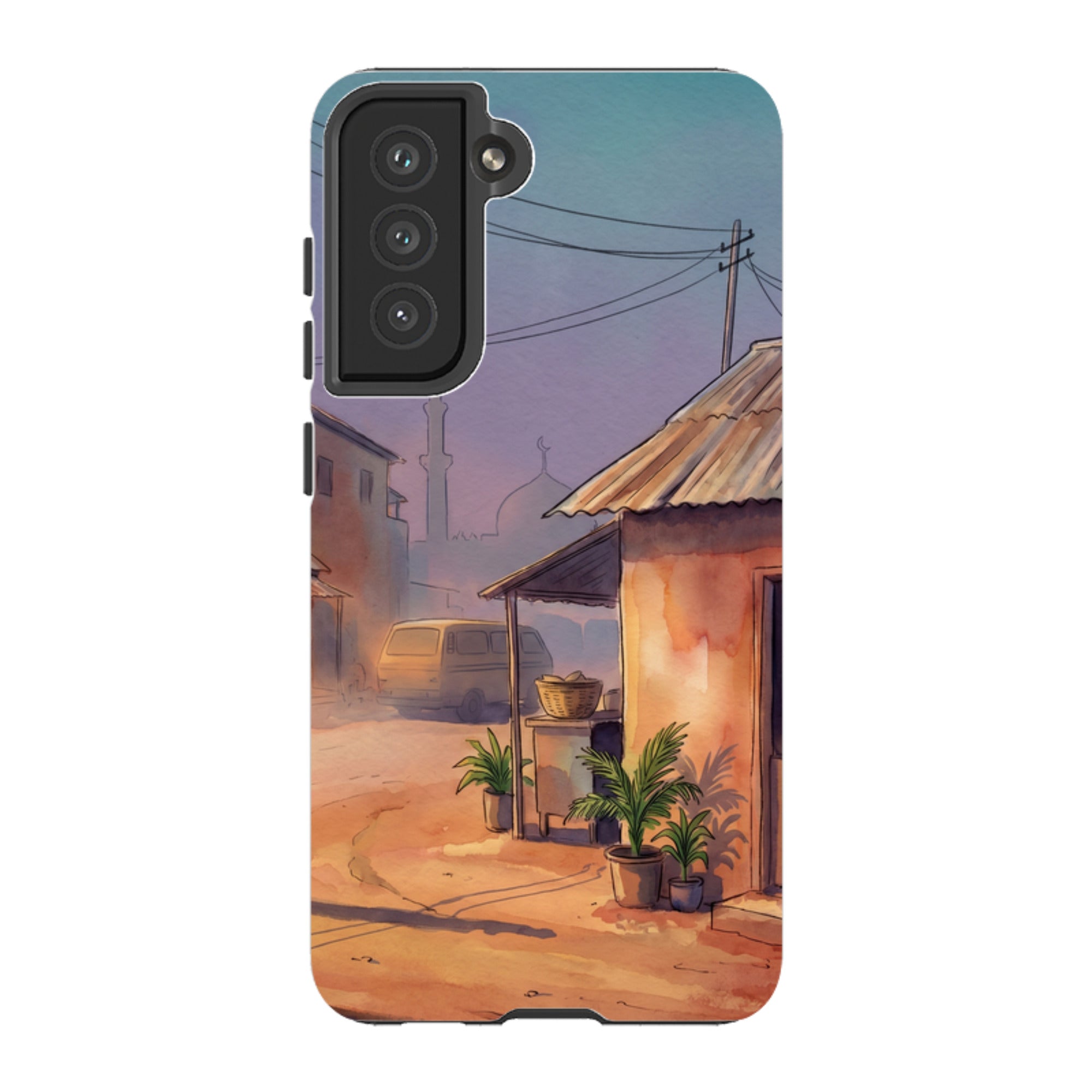 City Edge Quiet Street by Tobi Akinyemi - Samsung Tough Case