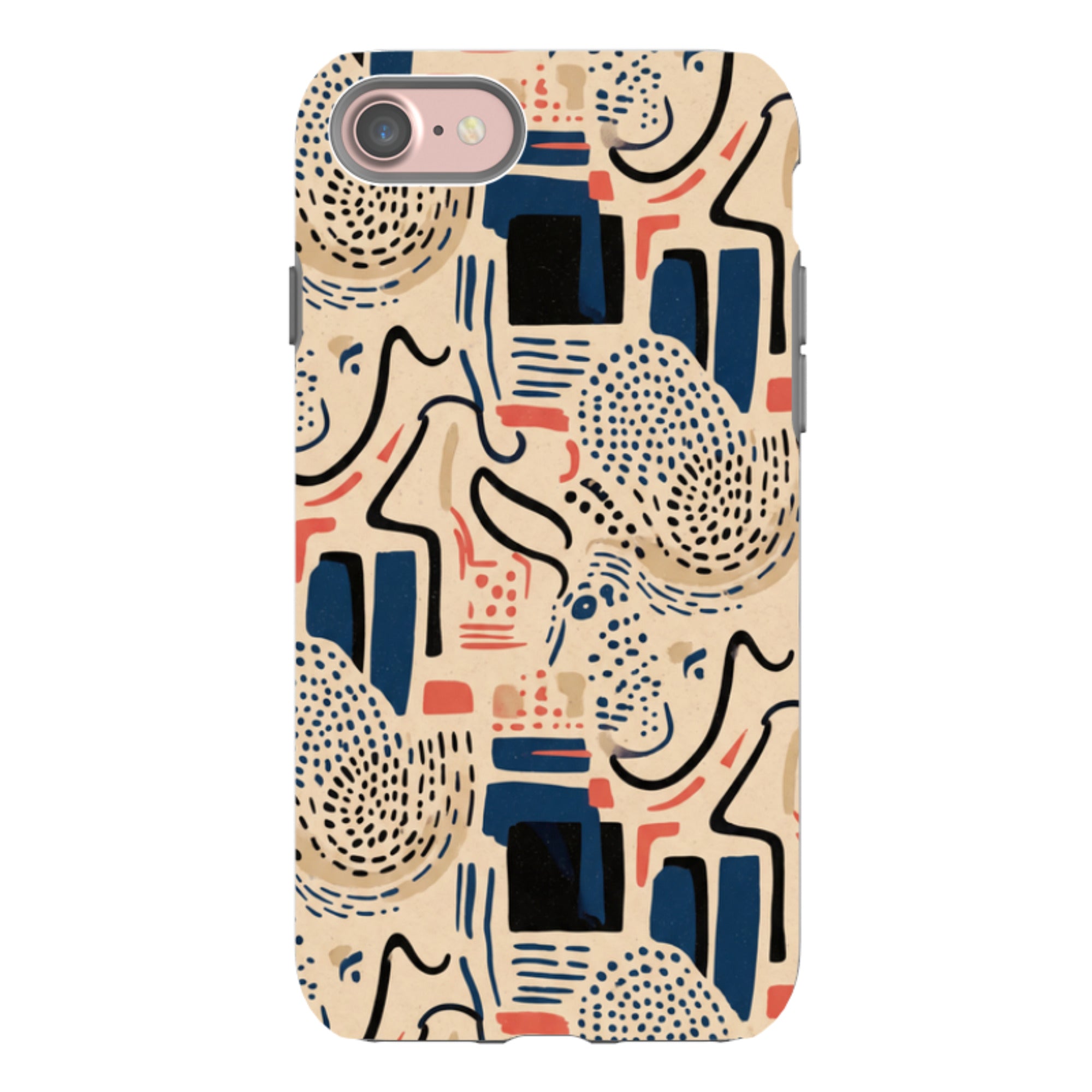 Sandstone Adire by Ada Okoye - iPhone Tough Case