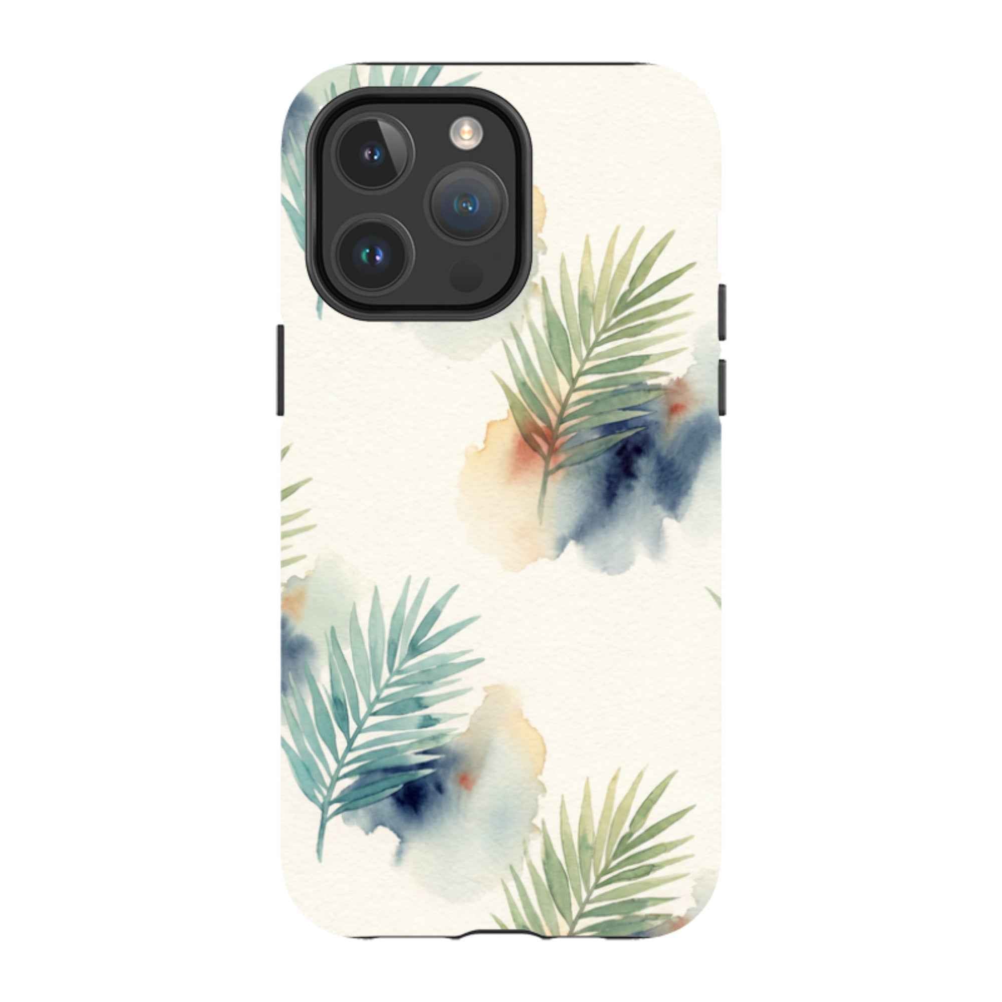 Palm Frond Breeze Pattern by Tobi Akinyemi - iPhone MagSafe Tough Case
