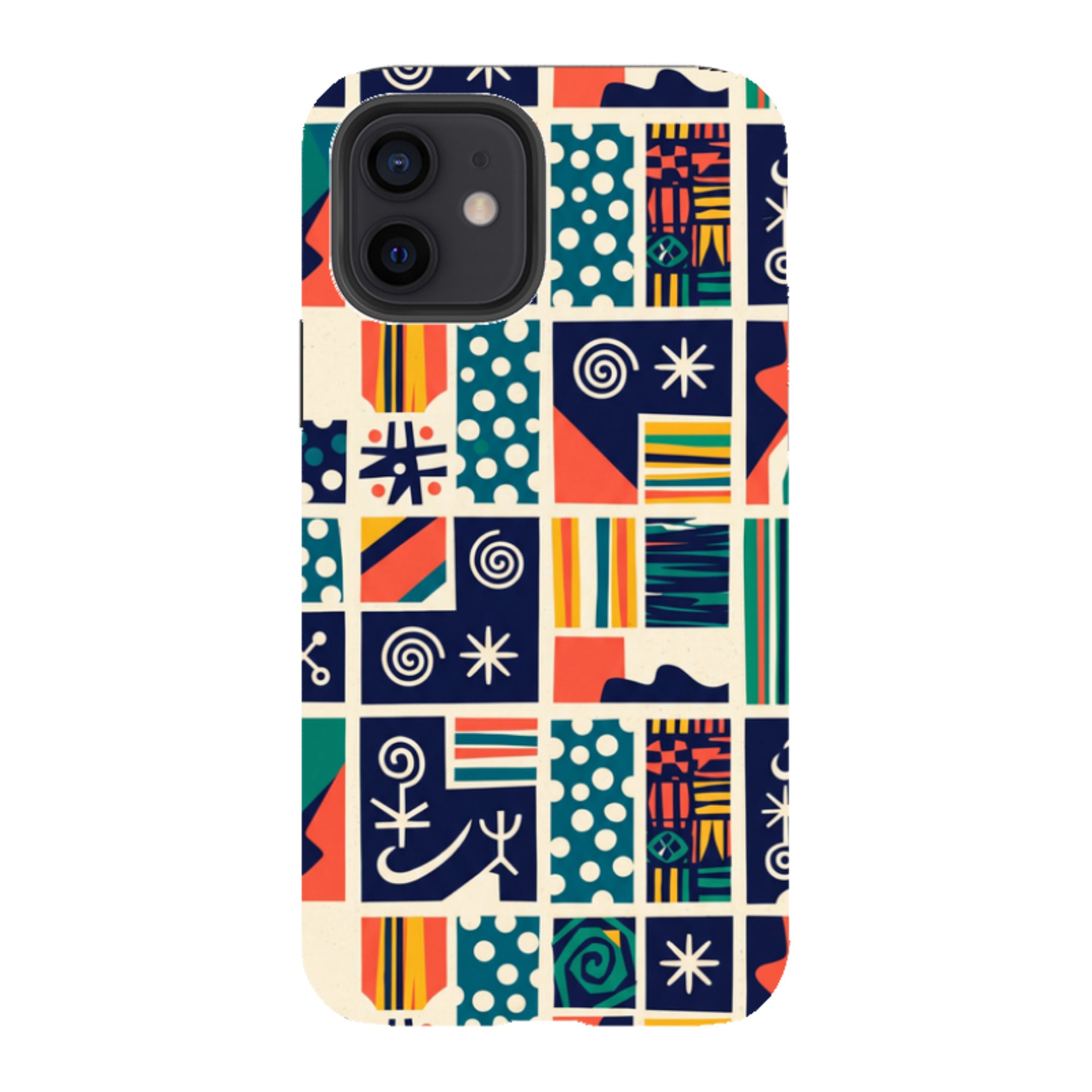 Coastal Indigo Tiles by Ada Okoye - iPhone Tough Case