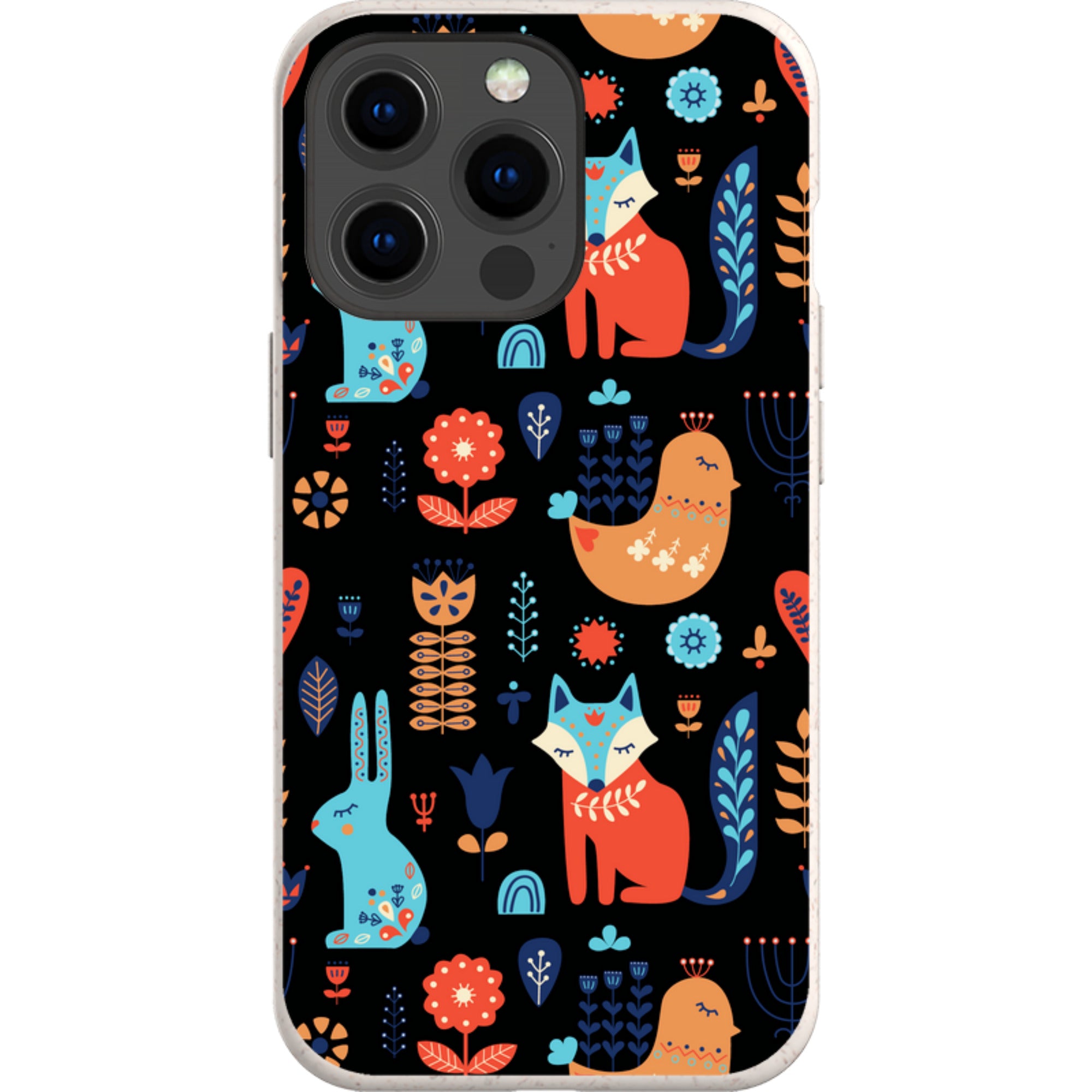 Nordic Ornament Black — iPhone 13 Pro iPhone Bio-degradable Case — Finnaij