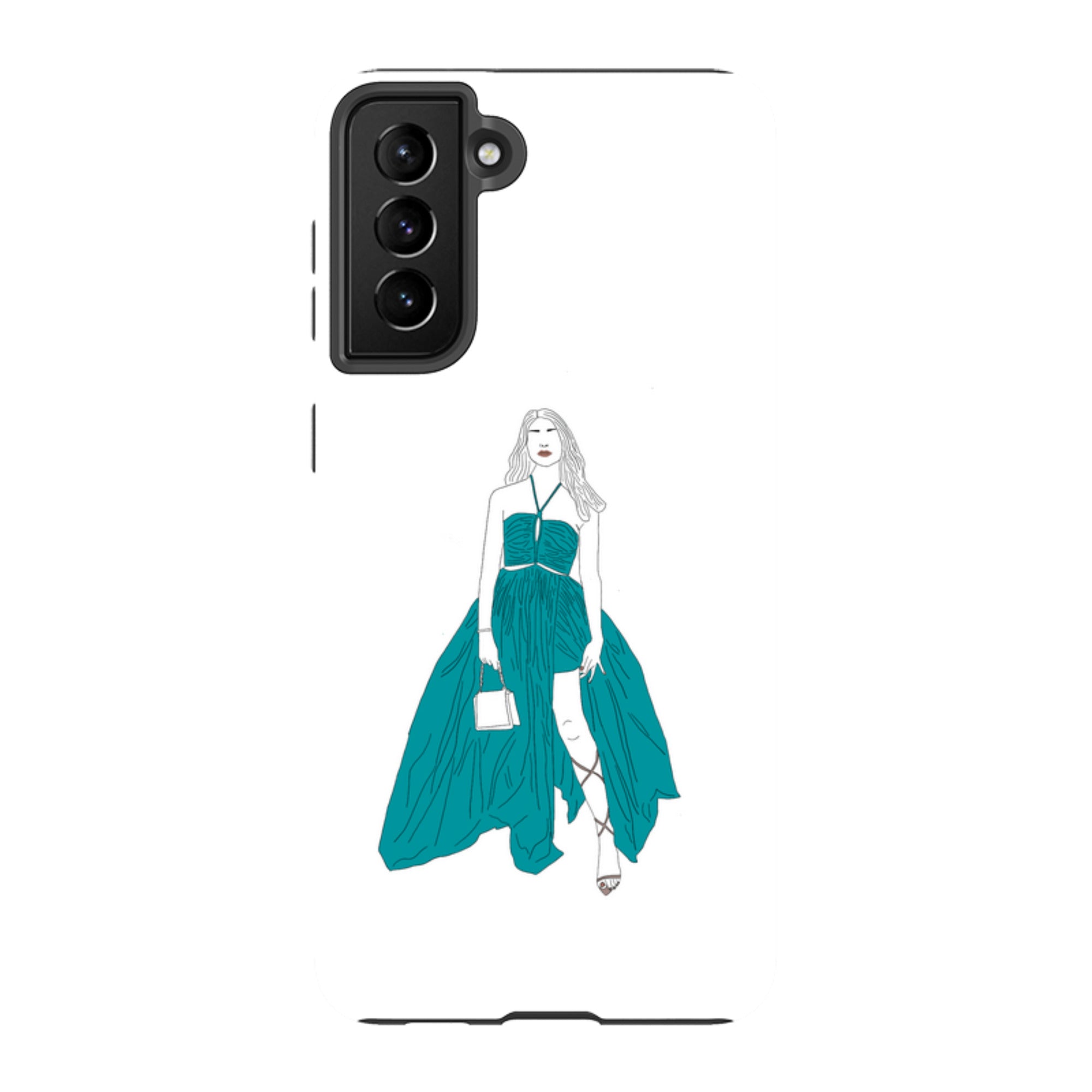 Blue Dress by Keagan Haight — Samsung Galaxy Tough Case — Finnaij