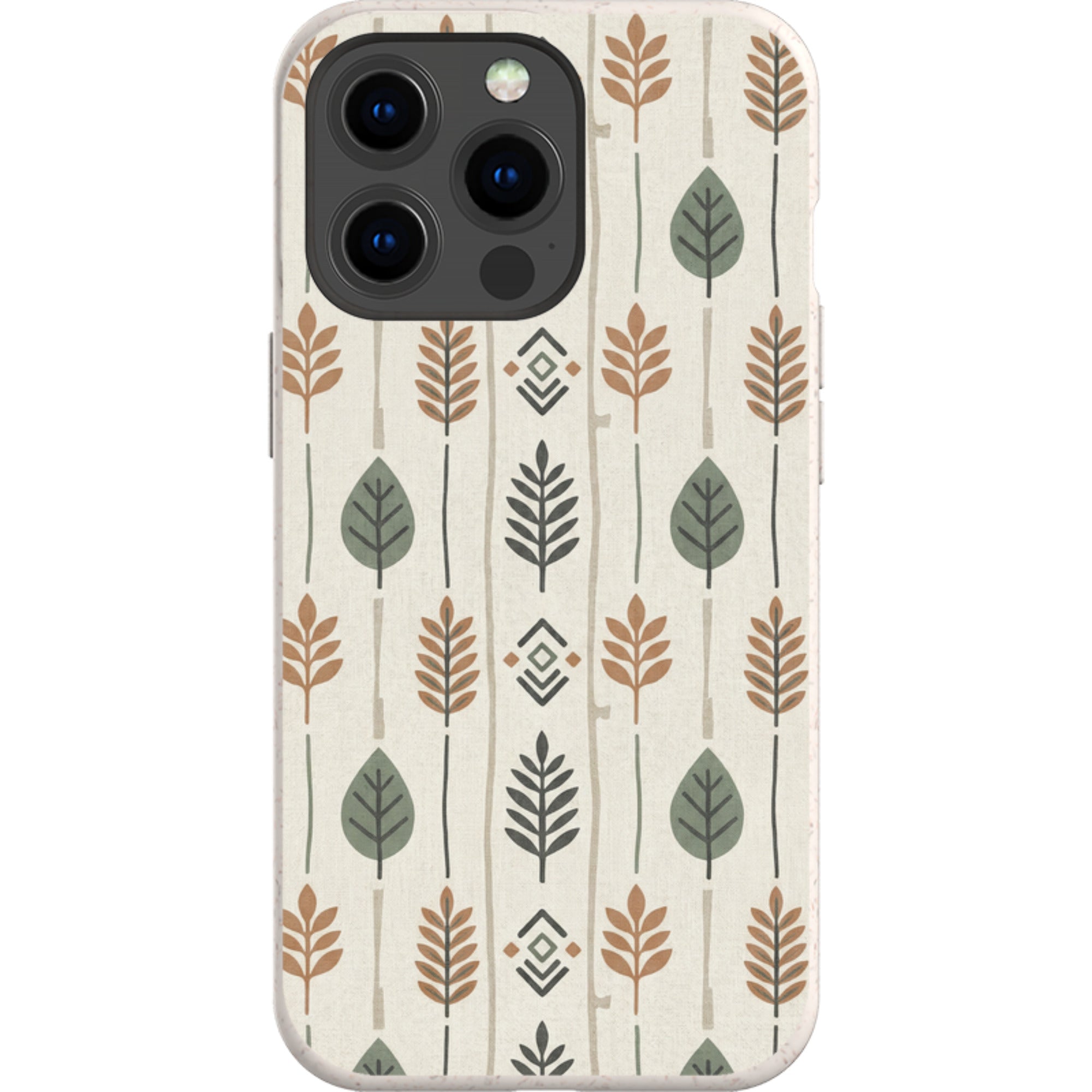 Birch and Linen Pattern by Elsi Vaarala — iPhone 13 Pro iPhone Bio-degradable Case — Finnaij