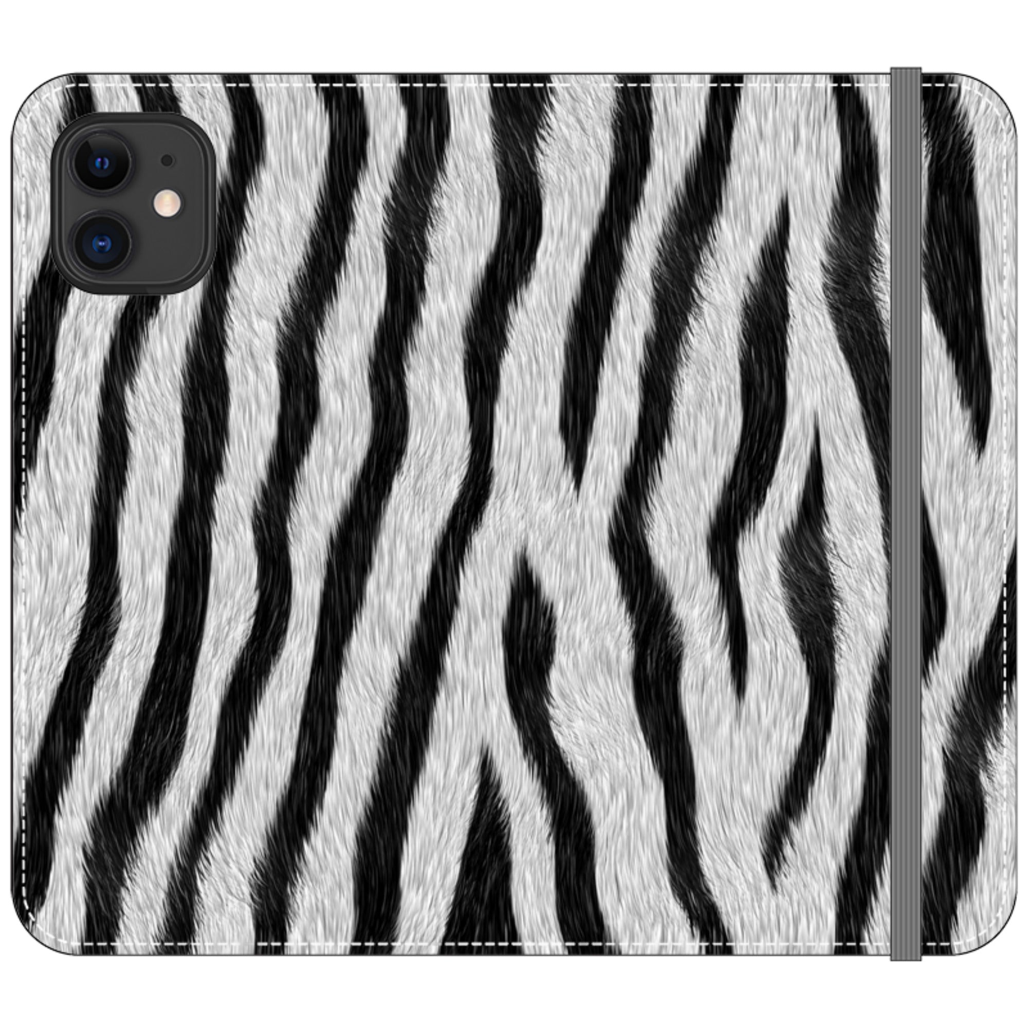 Zebra Groove - Folio Wallet Case - Finnaij