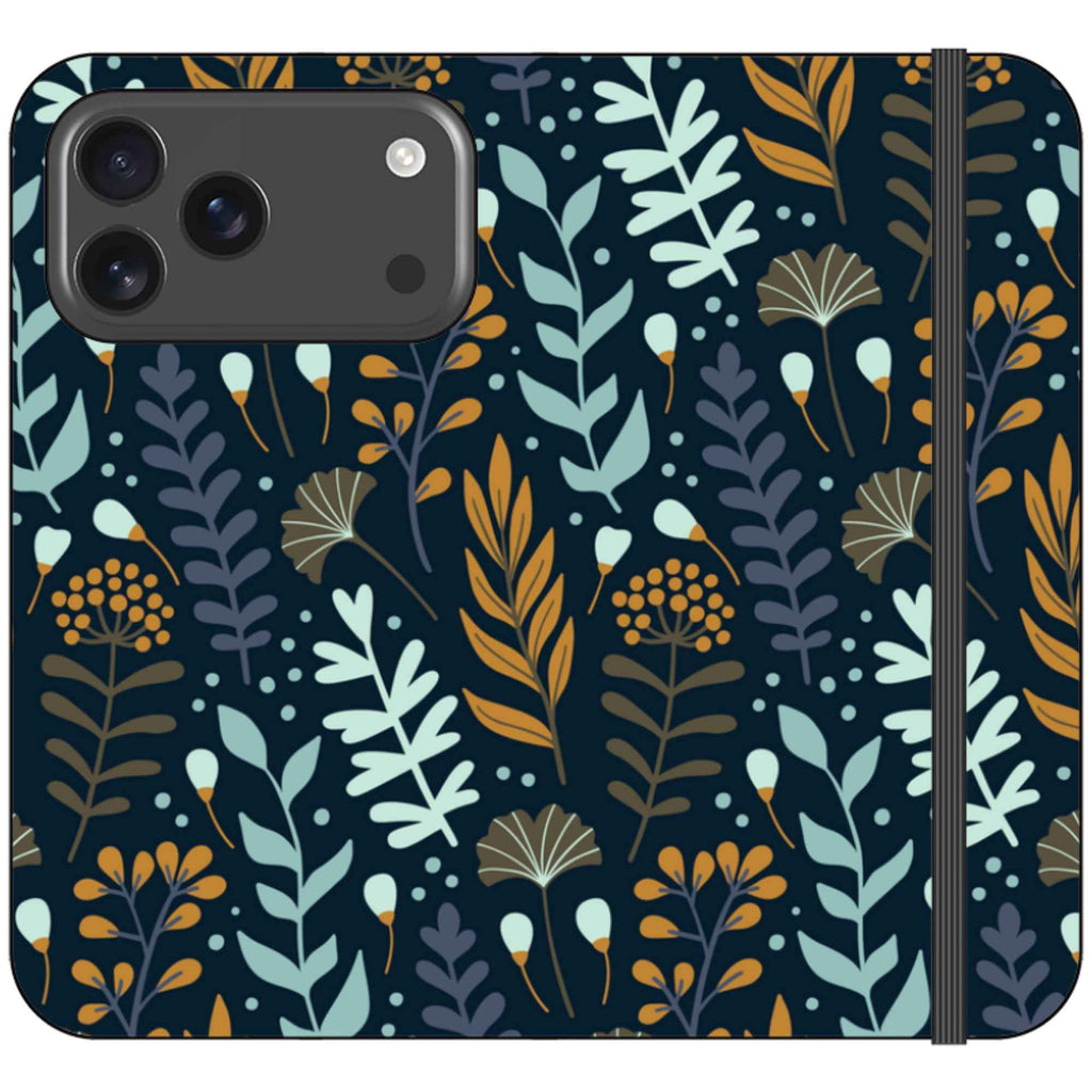 Wild Floral Vegan Leather — iPhone 17 Pro Max Wallet Case — Finnaij