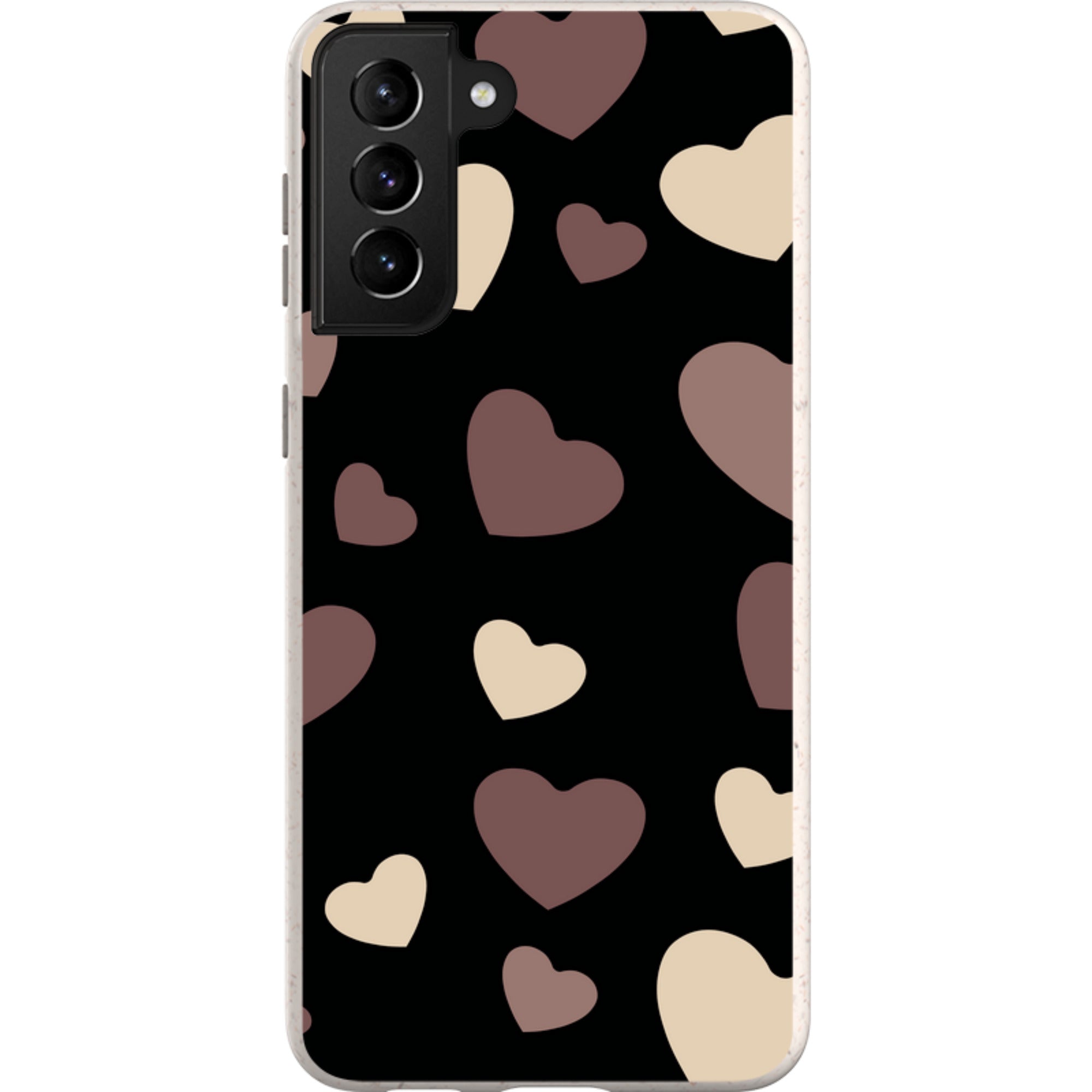 White & Black Hearts — Samsung Galaxy Bio-degradable Case — Finnaij