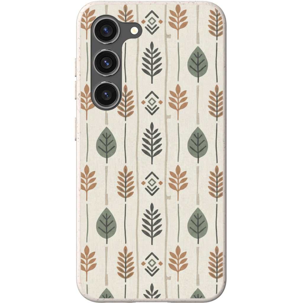 Birch and Linen Pattern by Elsi Vaarala — Samsung Galaxy Bio-degradable Case — Finnaij