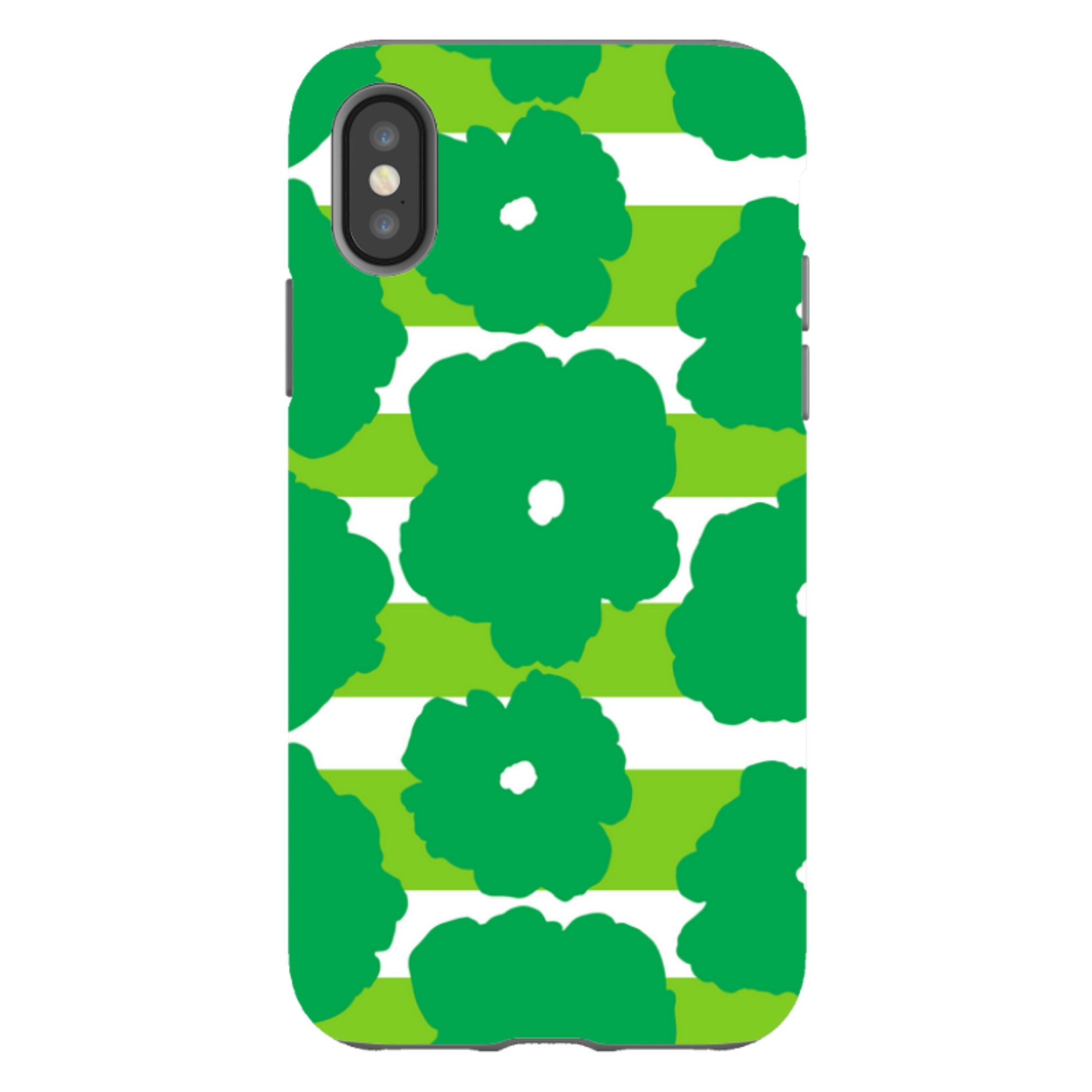 Bold Floral Green - iPhone Tough Case