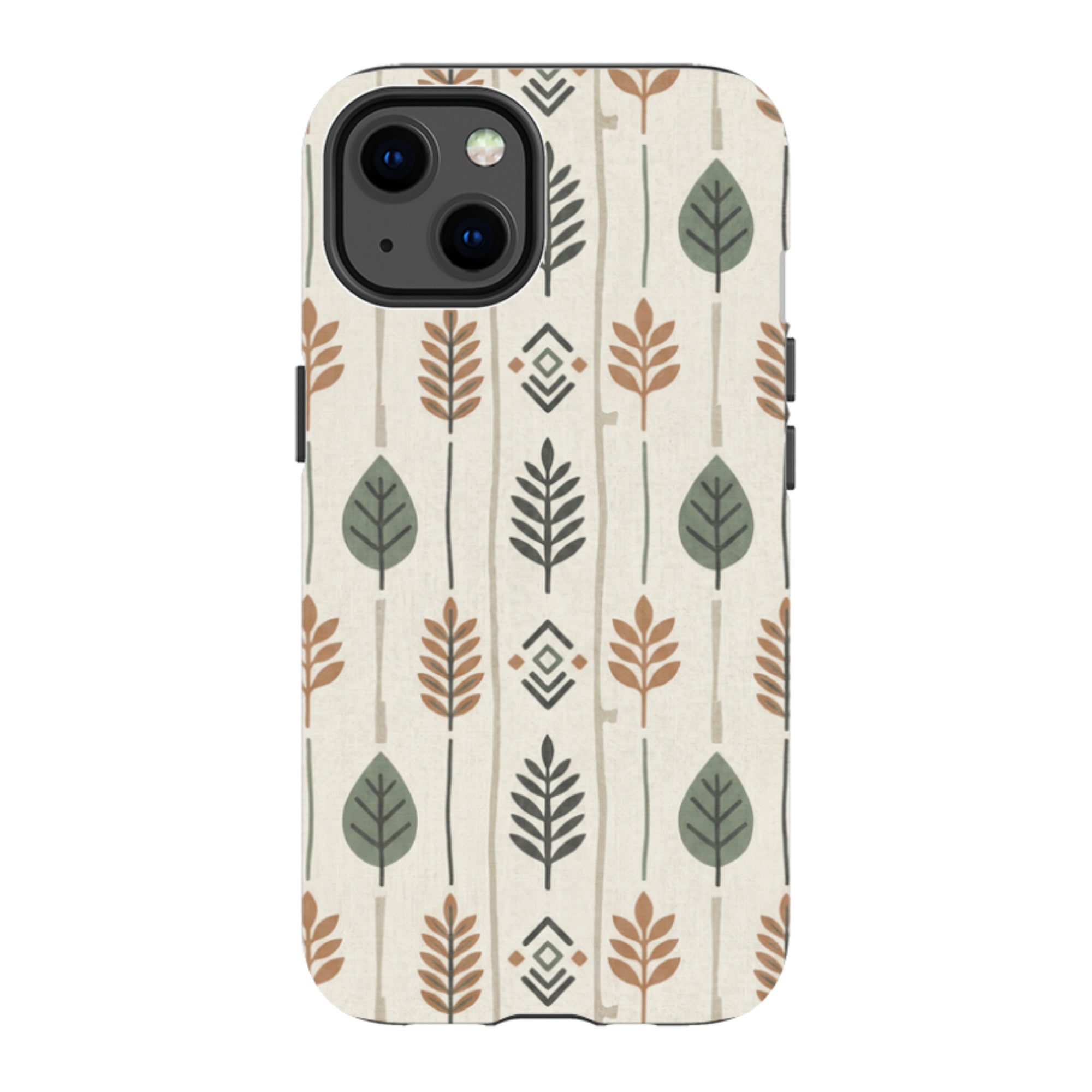 Birch and Linen Pattern by Elsi Vaarala — Apple iPhone Tough Case — Finnaij