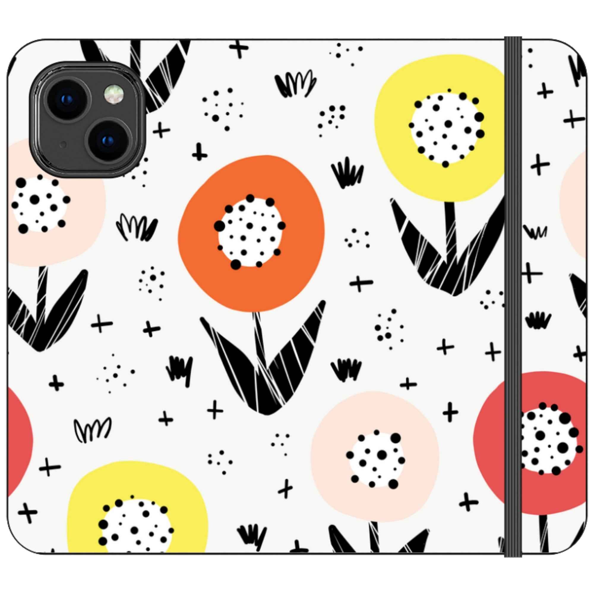 Botanical Doodle — iPhone 14 Wallet Case — Finnaij