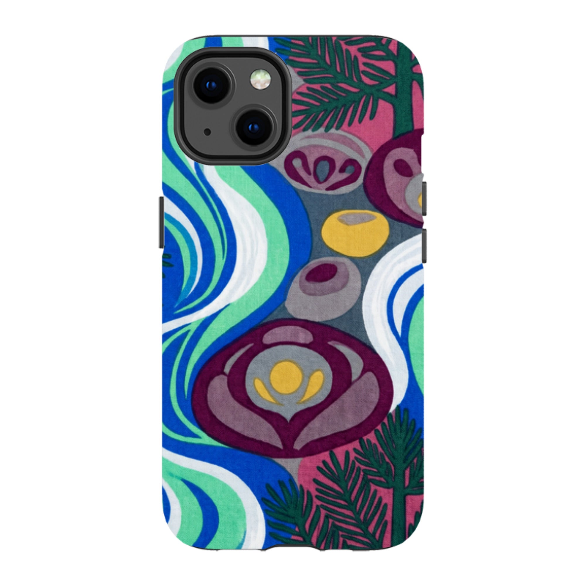 Sauna Bloom Motif by Aino Kallio — iPhone 13 Magsafe Tough Case — Finnaij