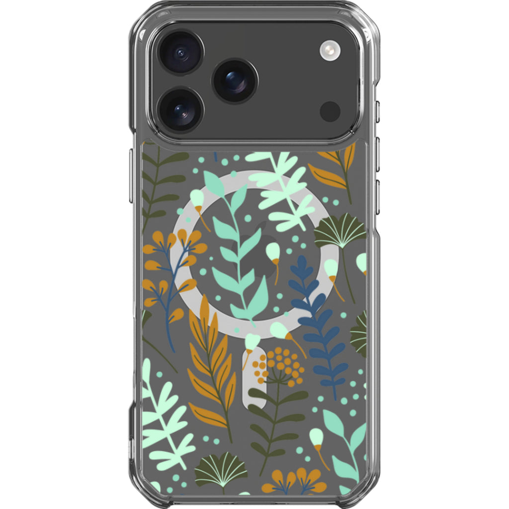 Wild Floral — iPhone 17 Pro Max Magsafe Clear Impact Case — Finnaij