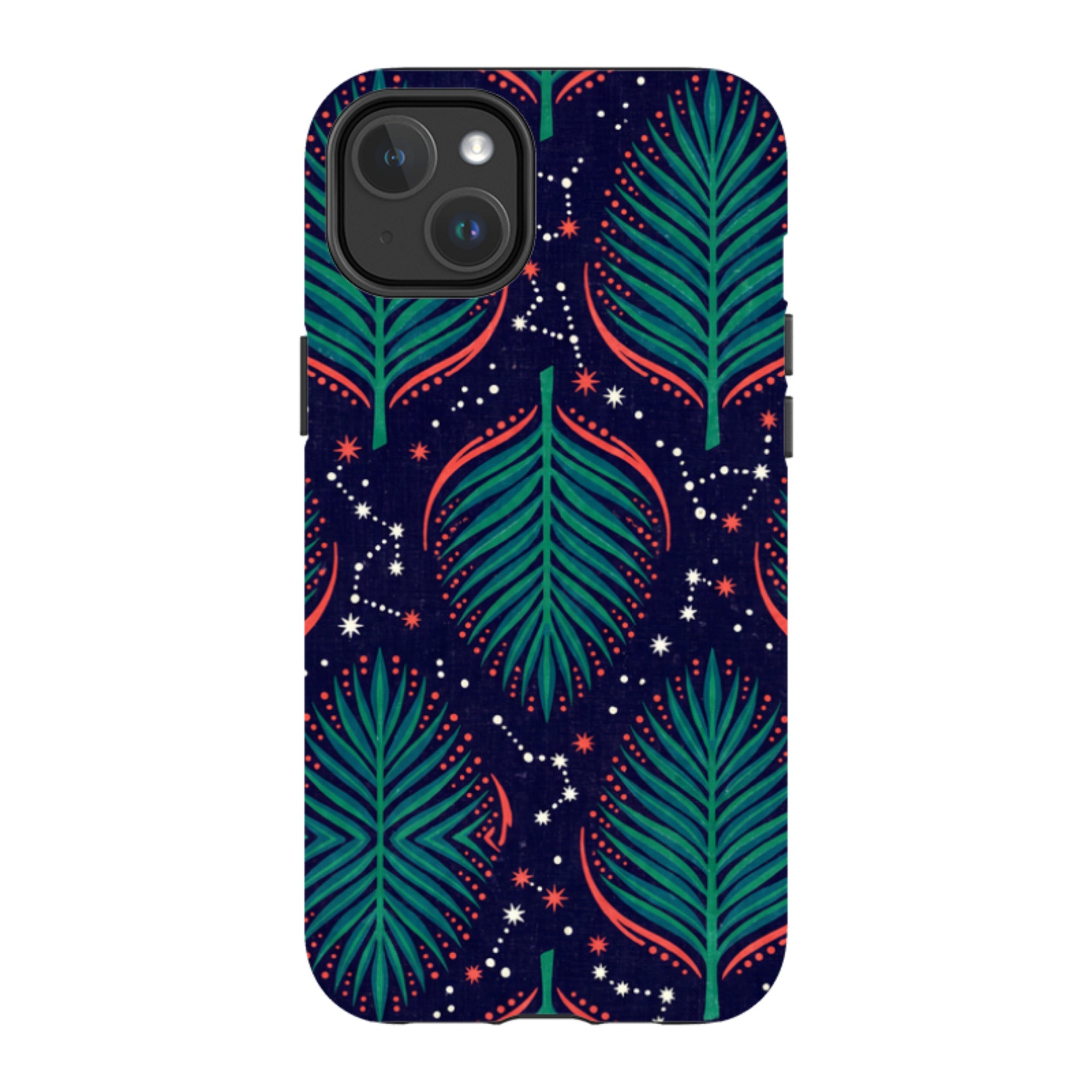 Palm Frond Constellations by Ada Okoye — iPhone 14 Plus MagSafe Tough Case — Finnaij