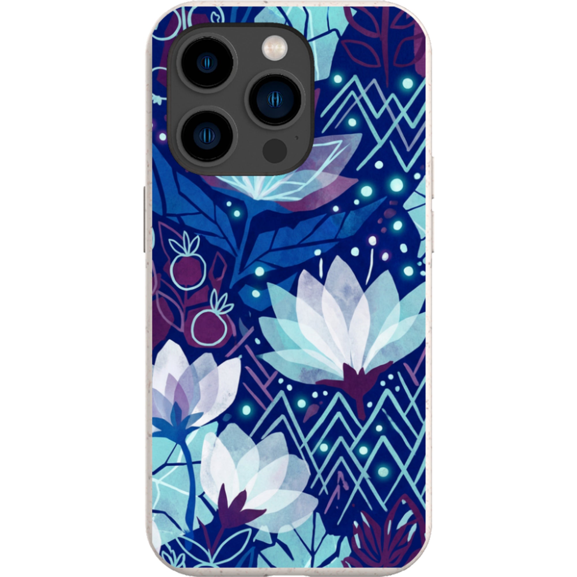 Frozen Lake Petals by Aino Kallio — iPhone 14 Pro iPhone Bio-degradable Case — Finnaij