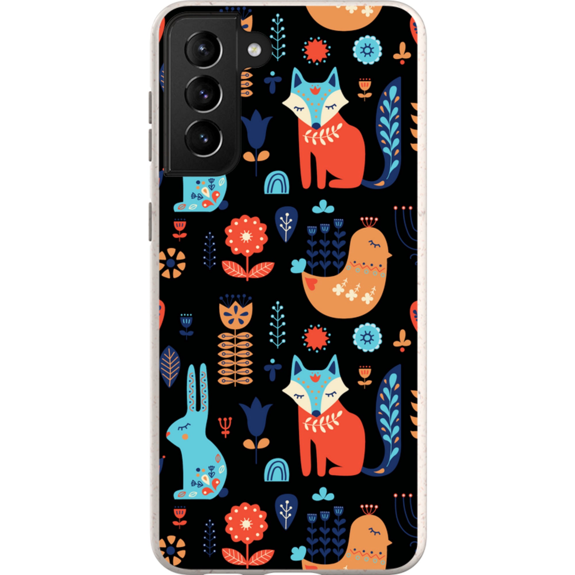 Nordic Ornament Black — Samsung Galaxy Bio-degradable Case — Finnaij