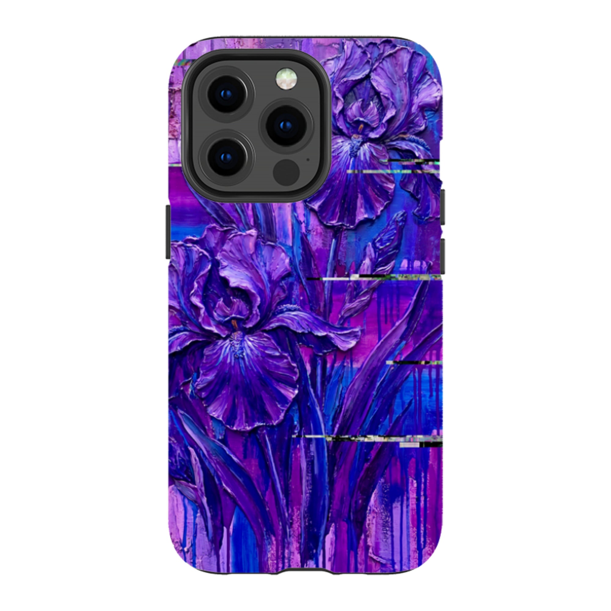 Iris Flowers by Frida Lövström — iPhone 13 Pro Magsafe Tough Case — Finnaij