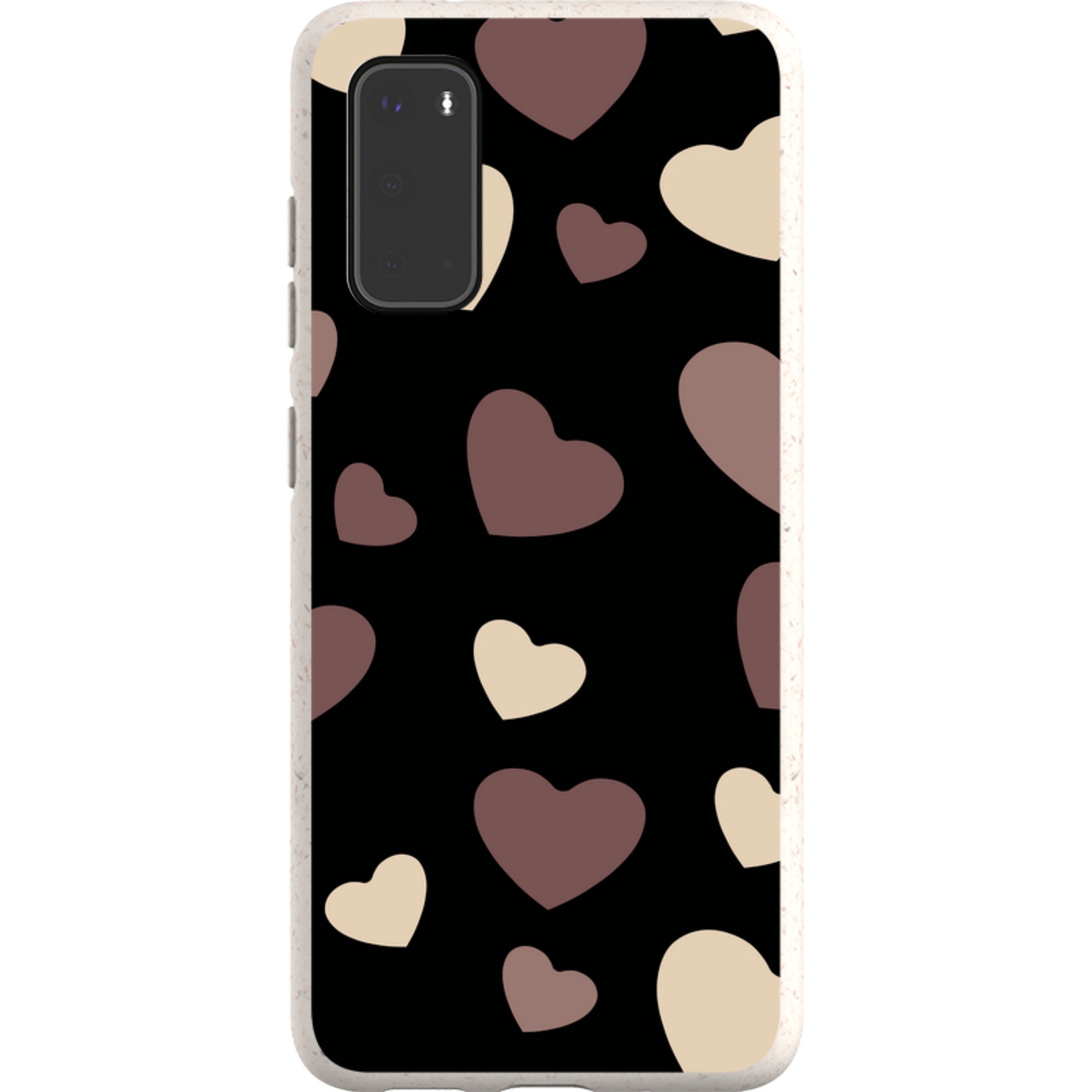 White & Black Hearts — Samsung Galaxy Bio-degradable Case — Finnaij