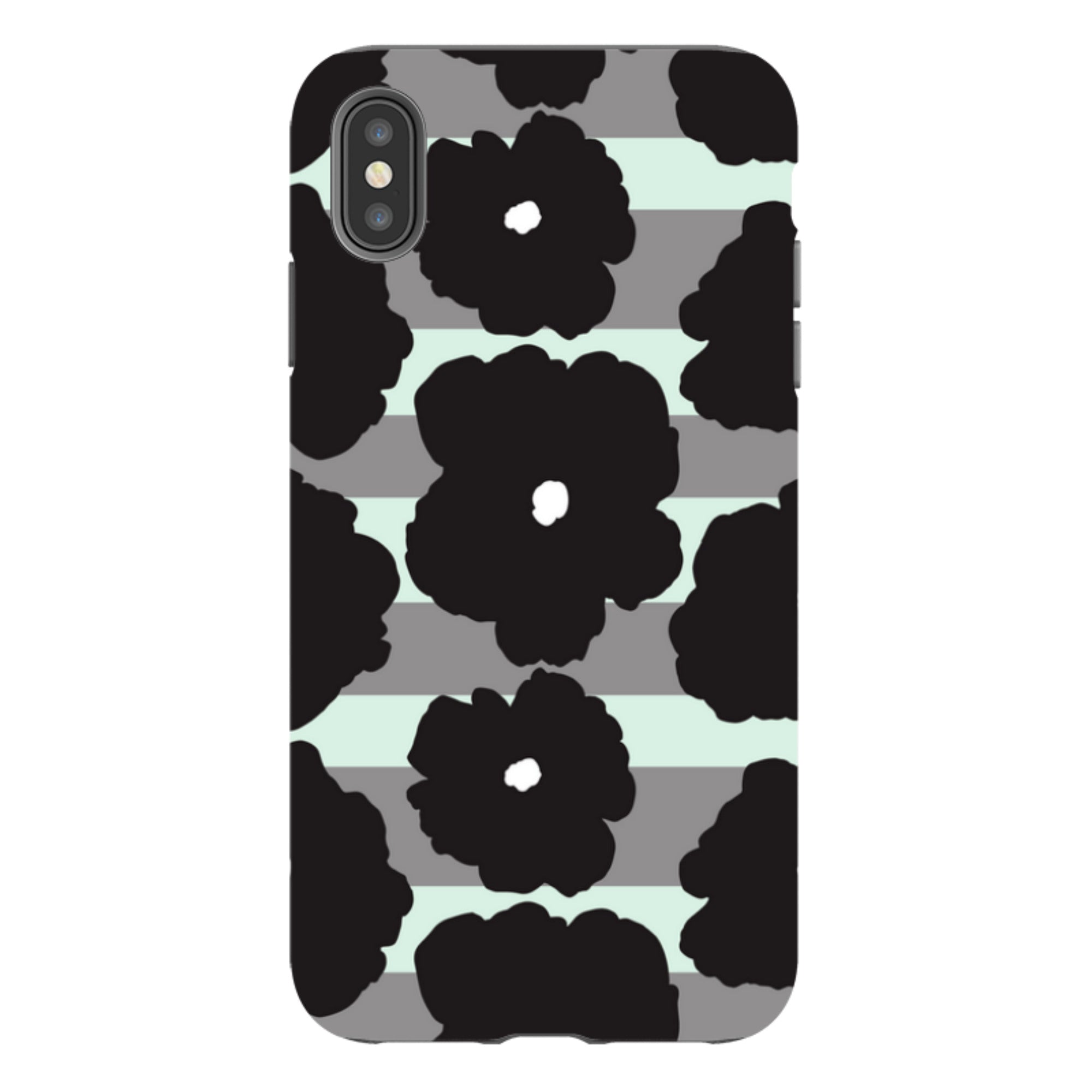 Bold Floral Black - iPhone Tough Case