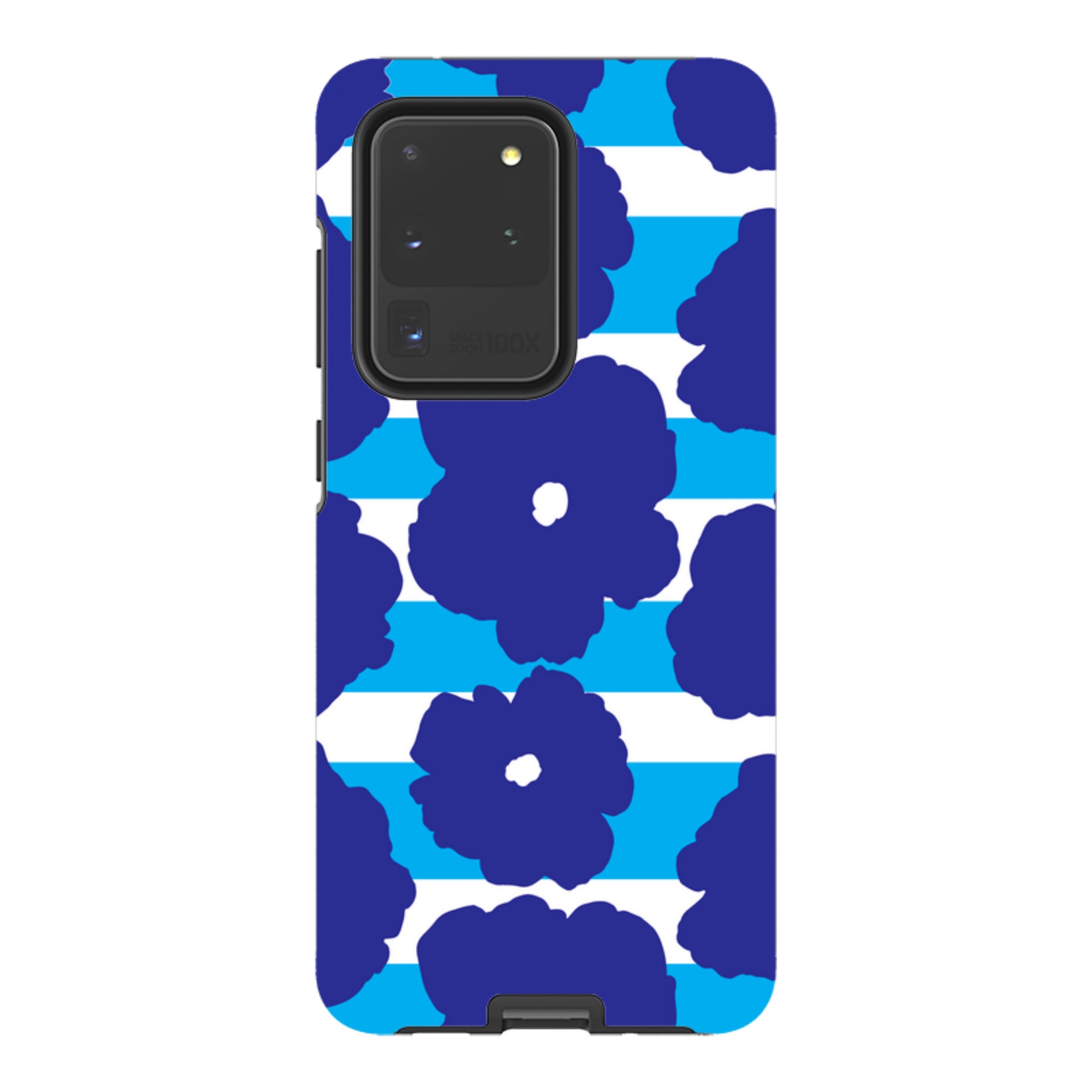 Bold Floral Blue - Samsung Tough Case