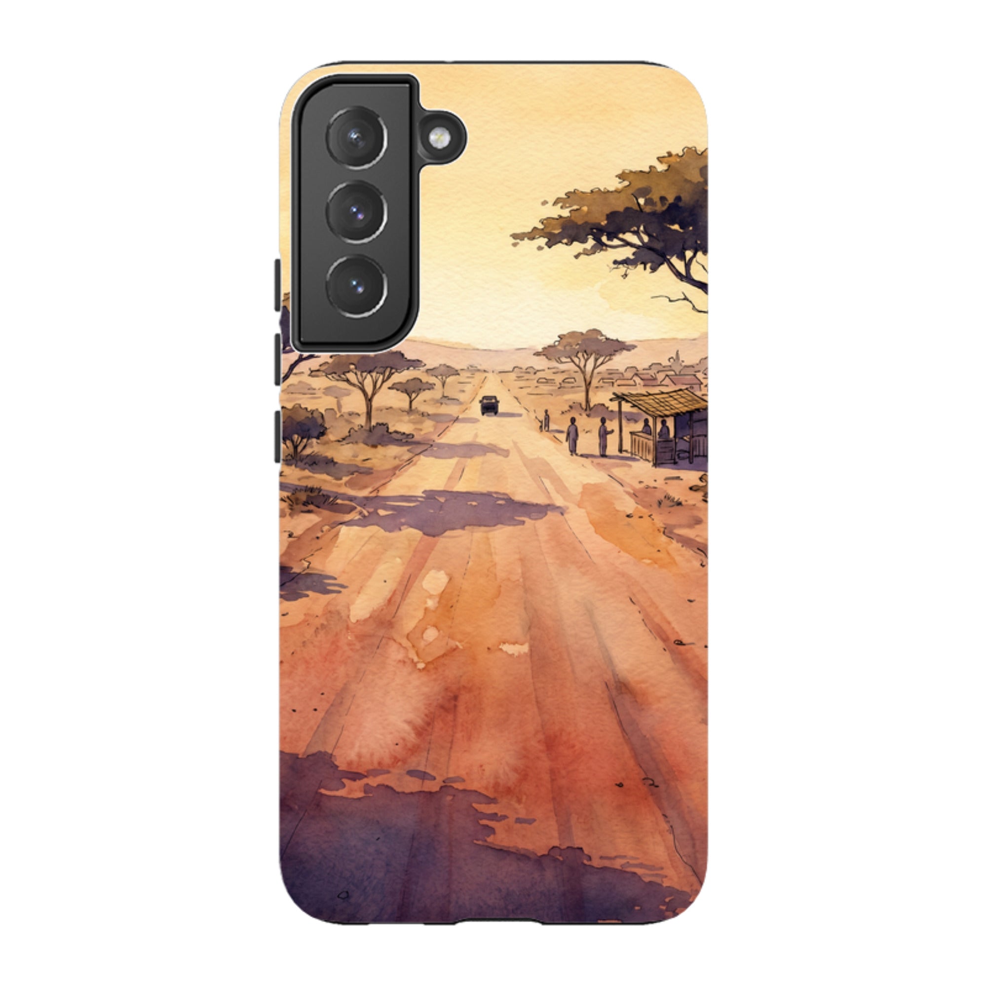 Laterite Road Golden Hour by Tobi Akinyemi - Samsung Tough Case