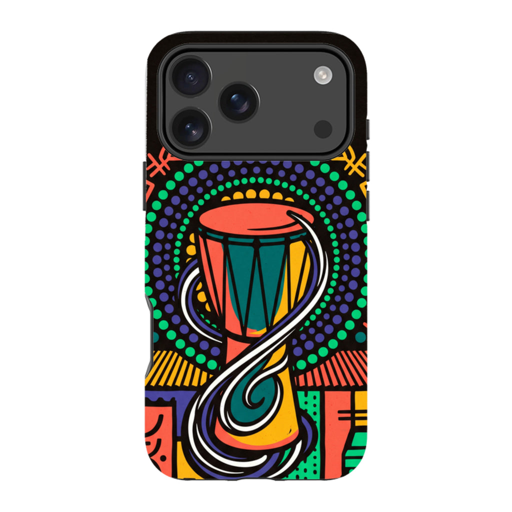 Talking Drum Halo by Ada Okoye — iPhone 17 Pro Max MagSafe Tough Case — Finnaij